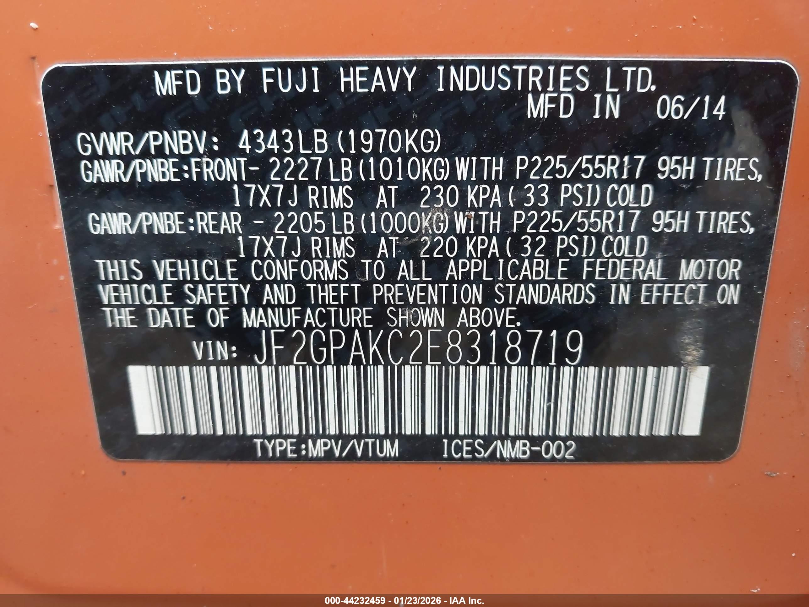 SUBARU XV image 9