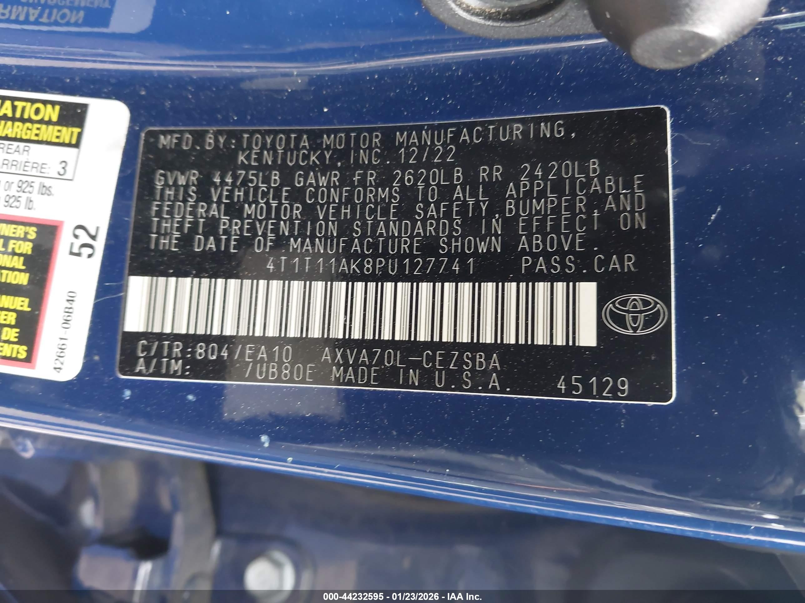 TOYOTA CAMRY image 9