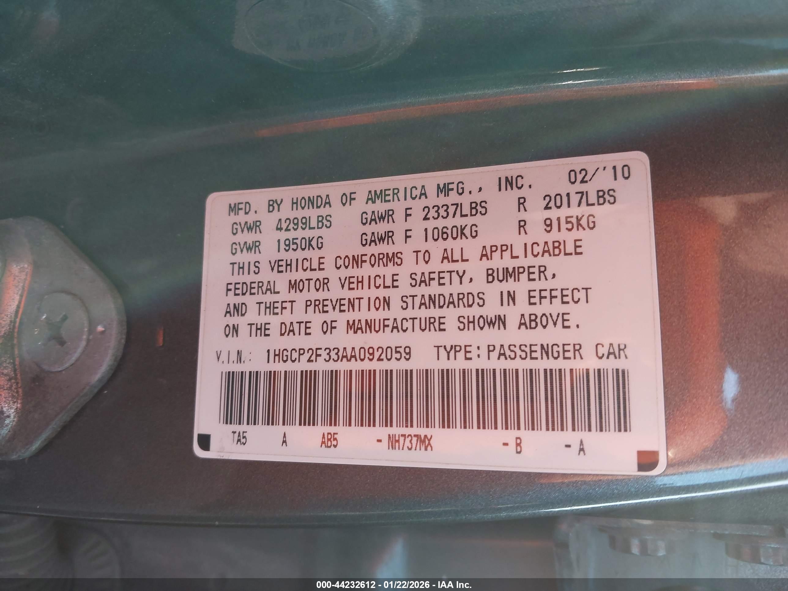 HONDA ACCORD image 9