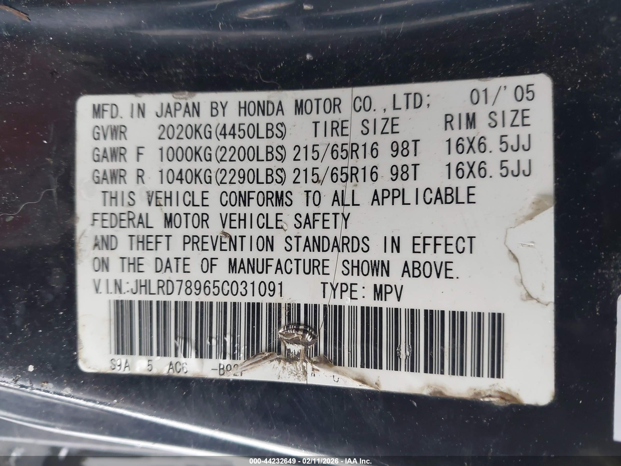 HONDA CR-V image 9