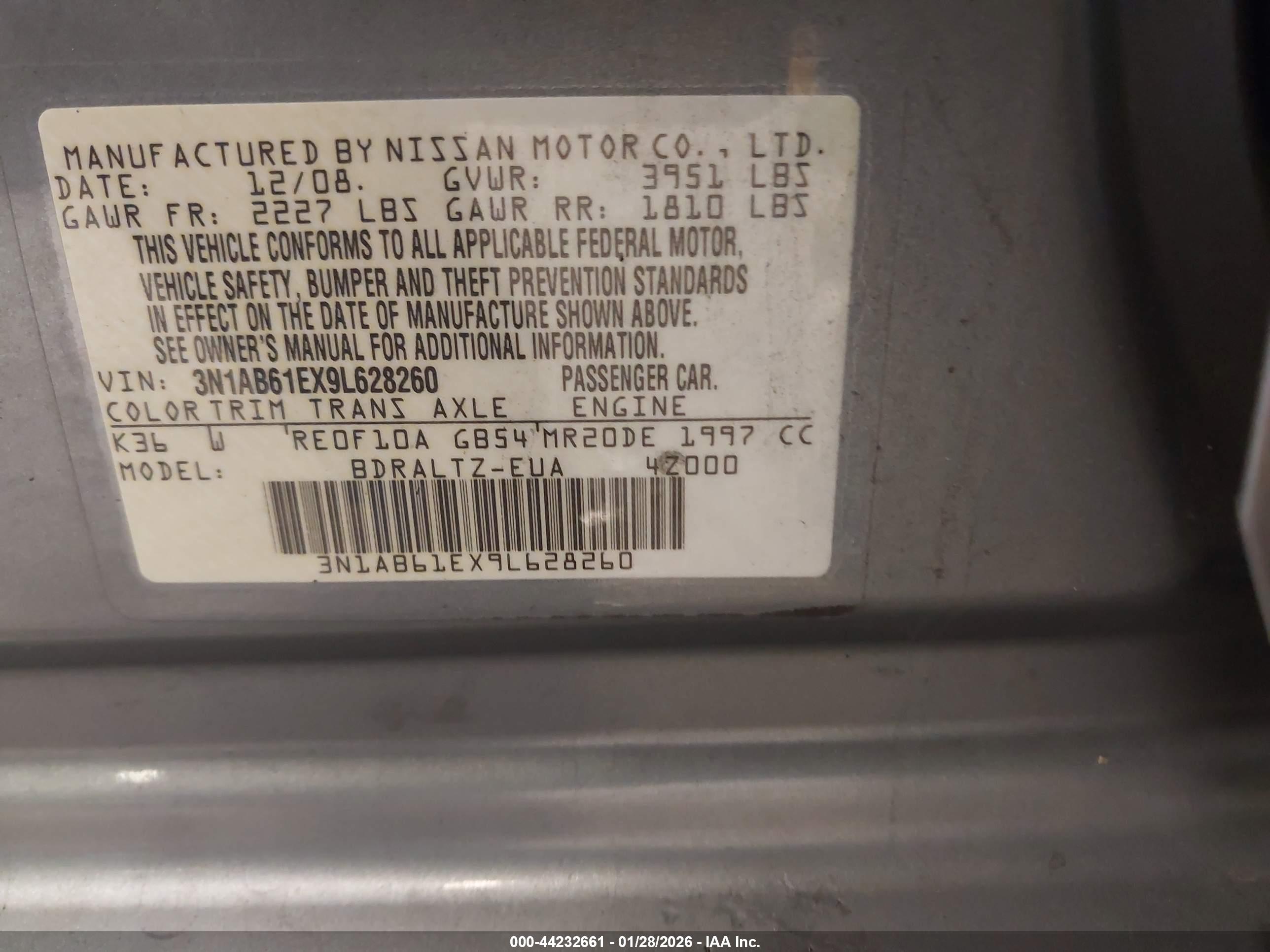 NISSAN SENTRA image 9