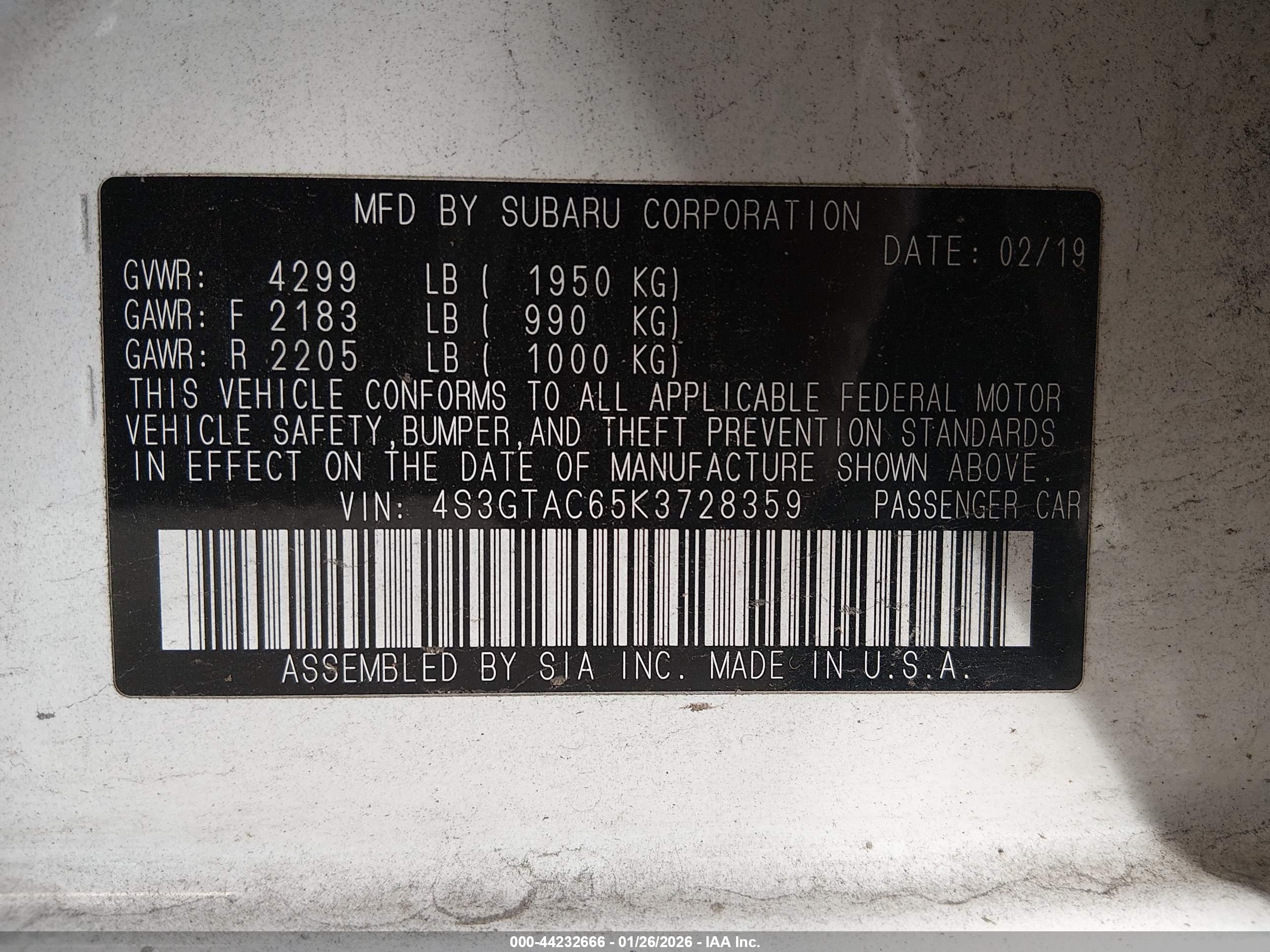 SUBARU IMPREZA image 9
