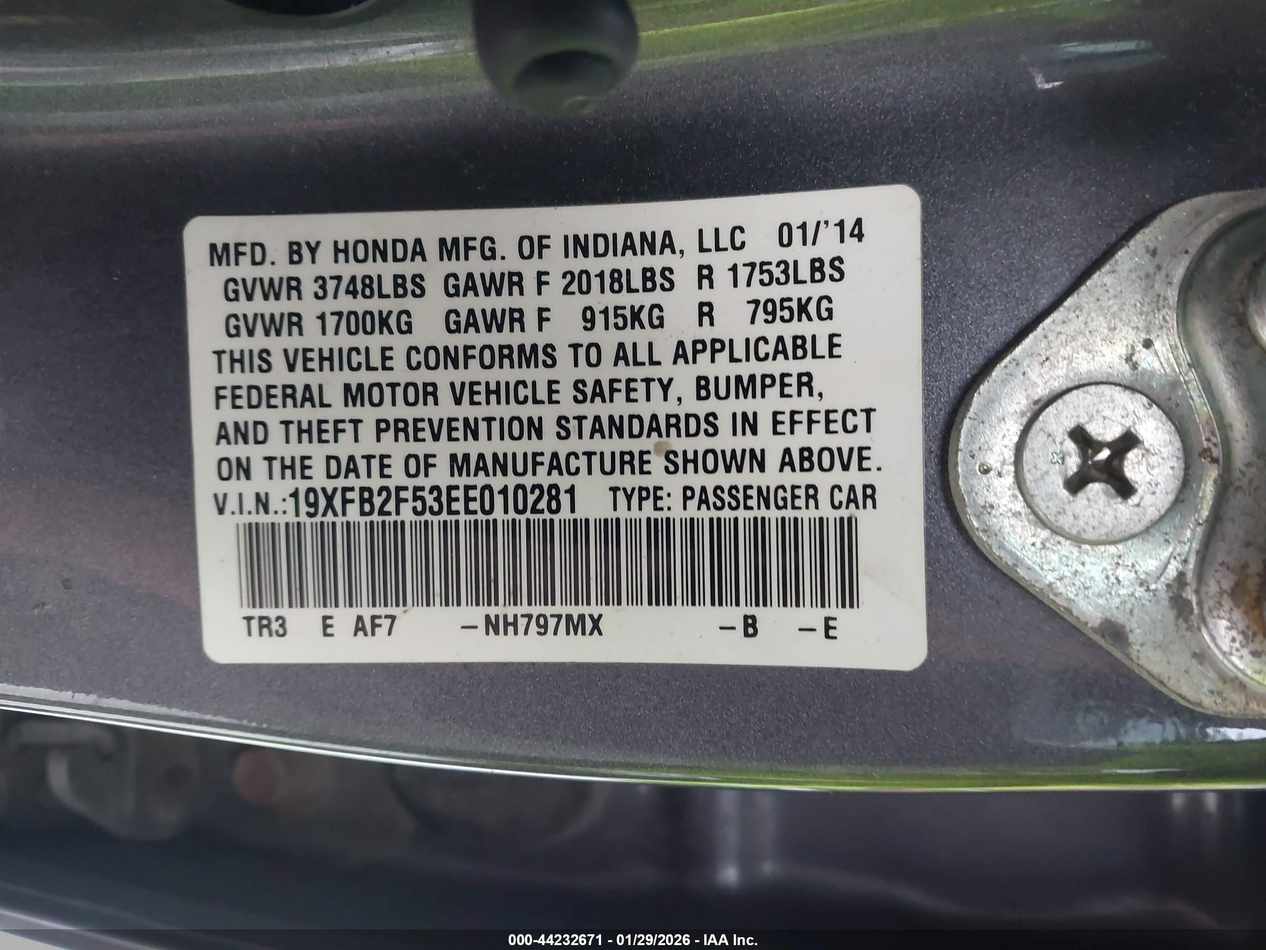 HONDA CIVIC image 9