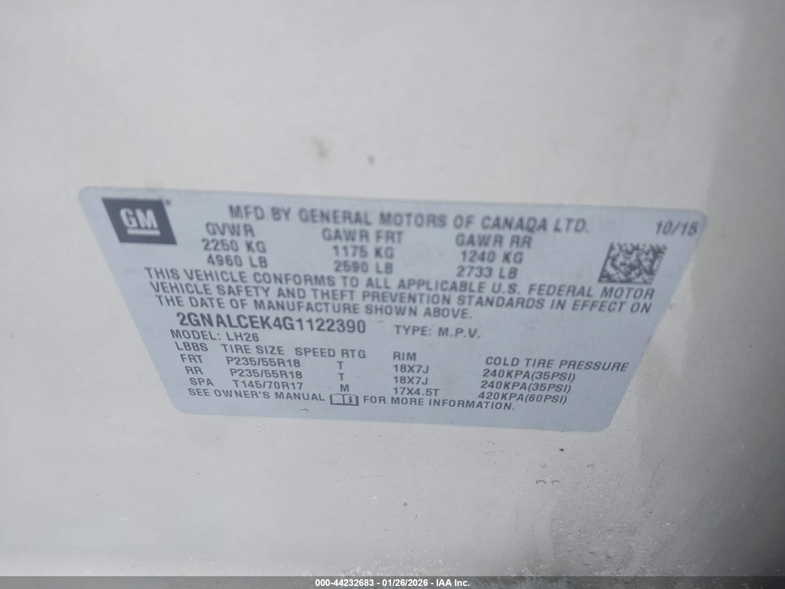 CHEVROLET EQUINOX image 9