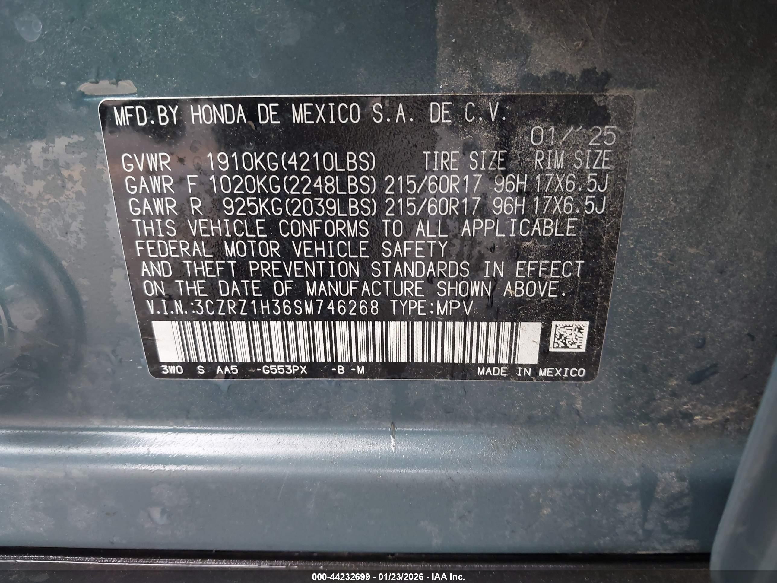 HONDA HR-V image 9