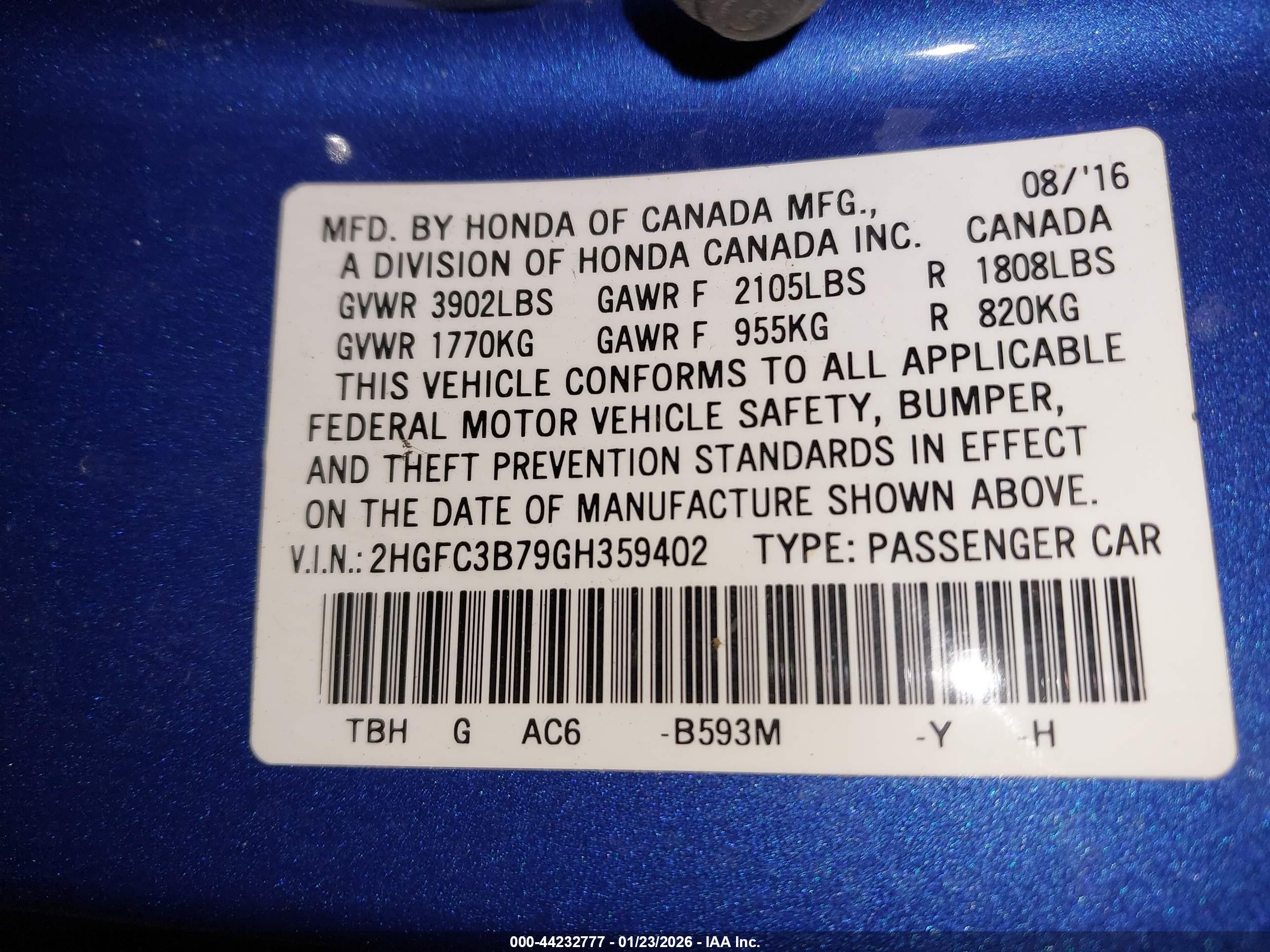 HONDA CIVIC image 9