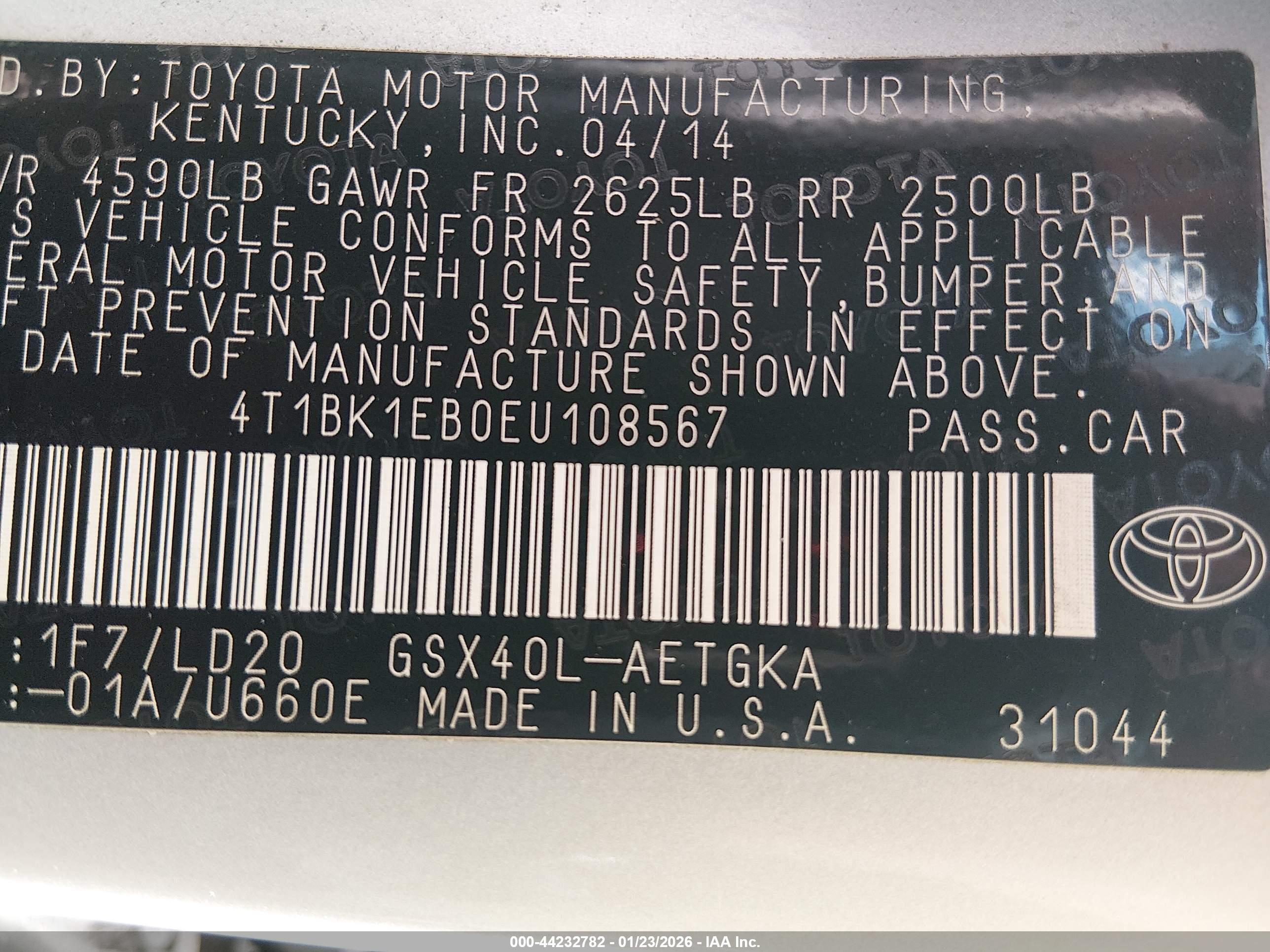 TOYOTA AVALON image 9