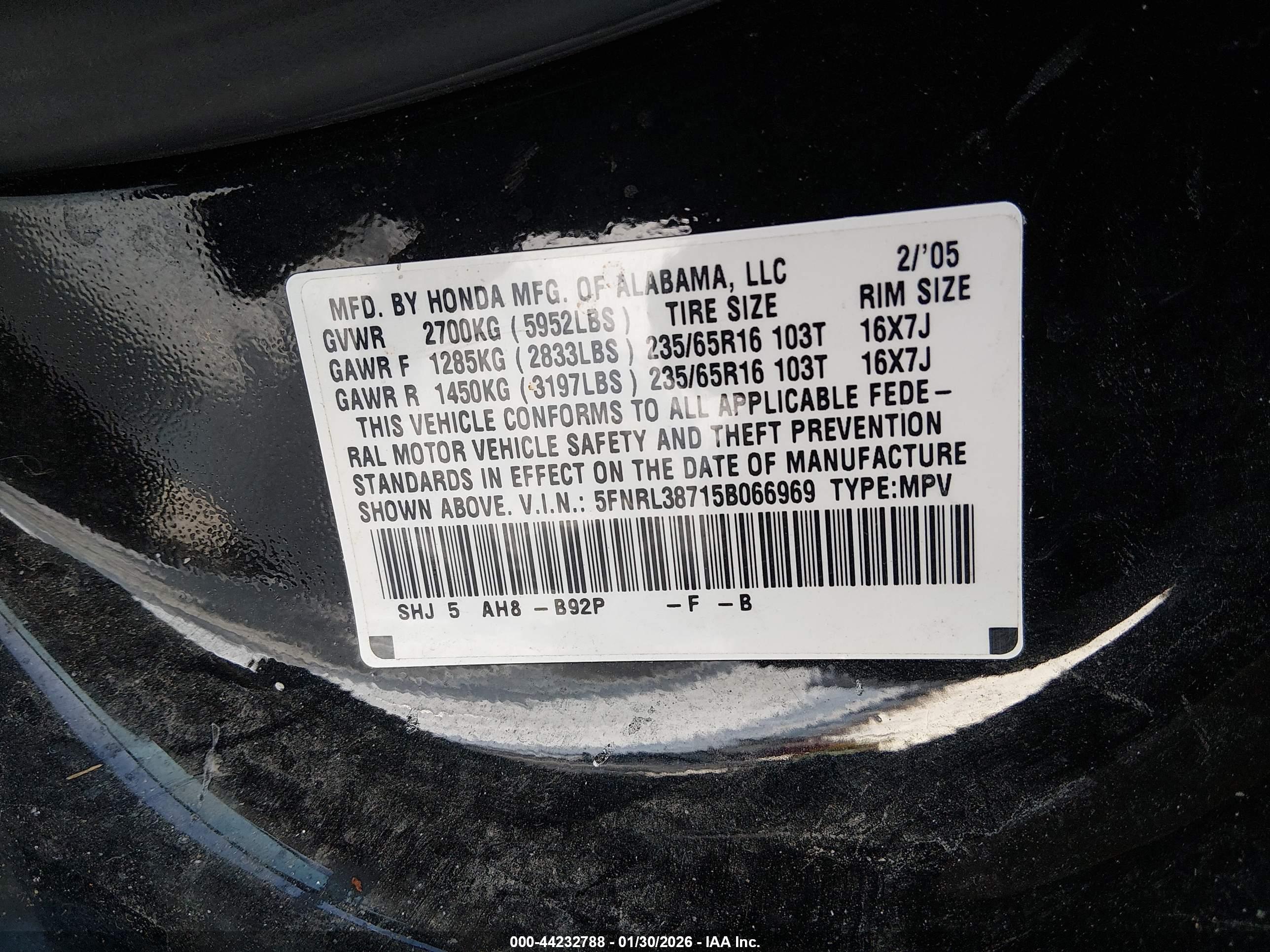 HONDA ODYSSEY image 9
