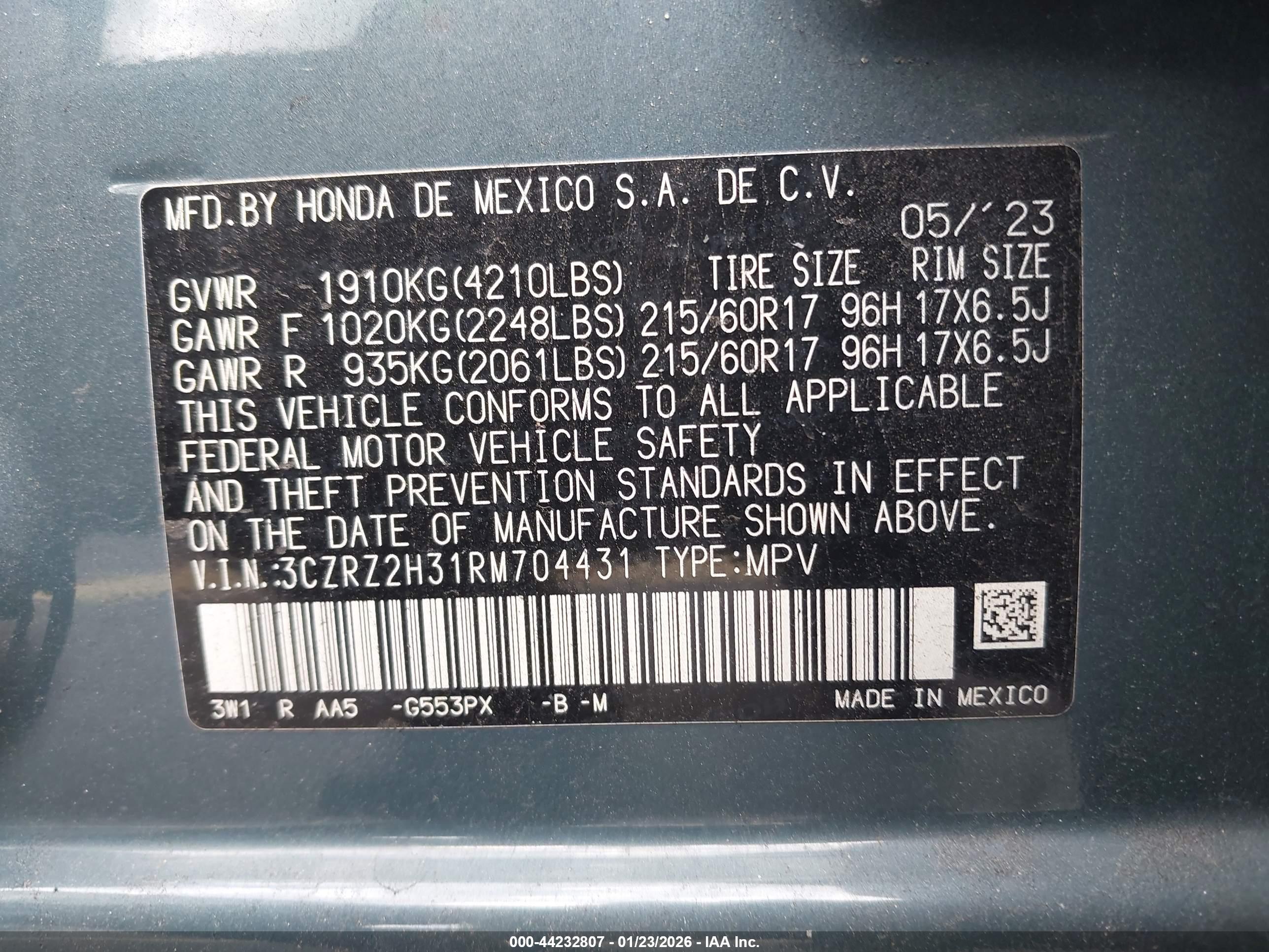 HONDA HR-V image 9