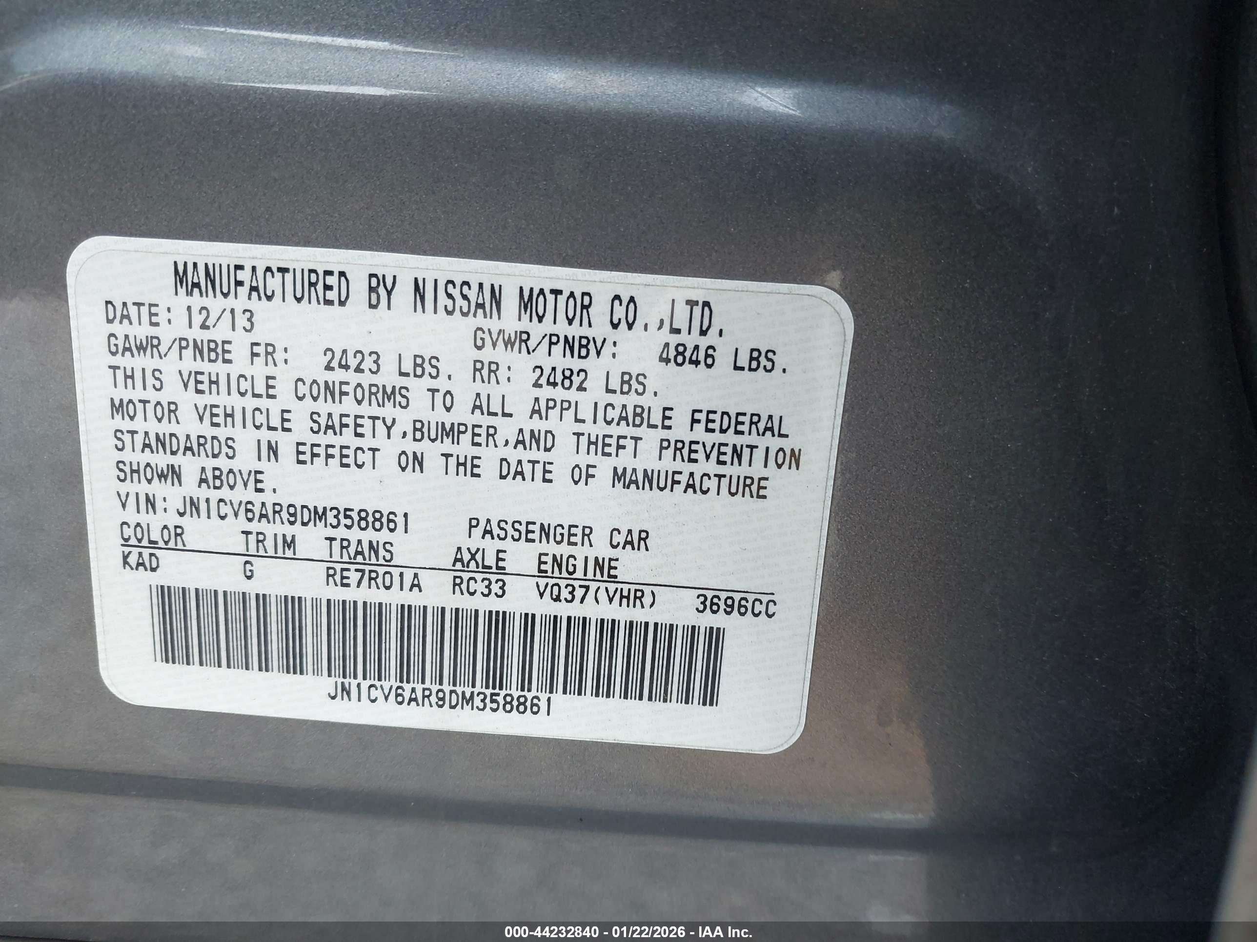INFINITI G37X image 9