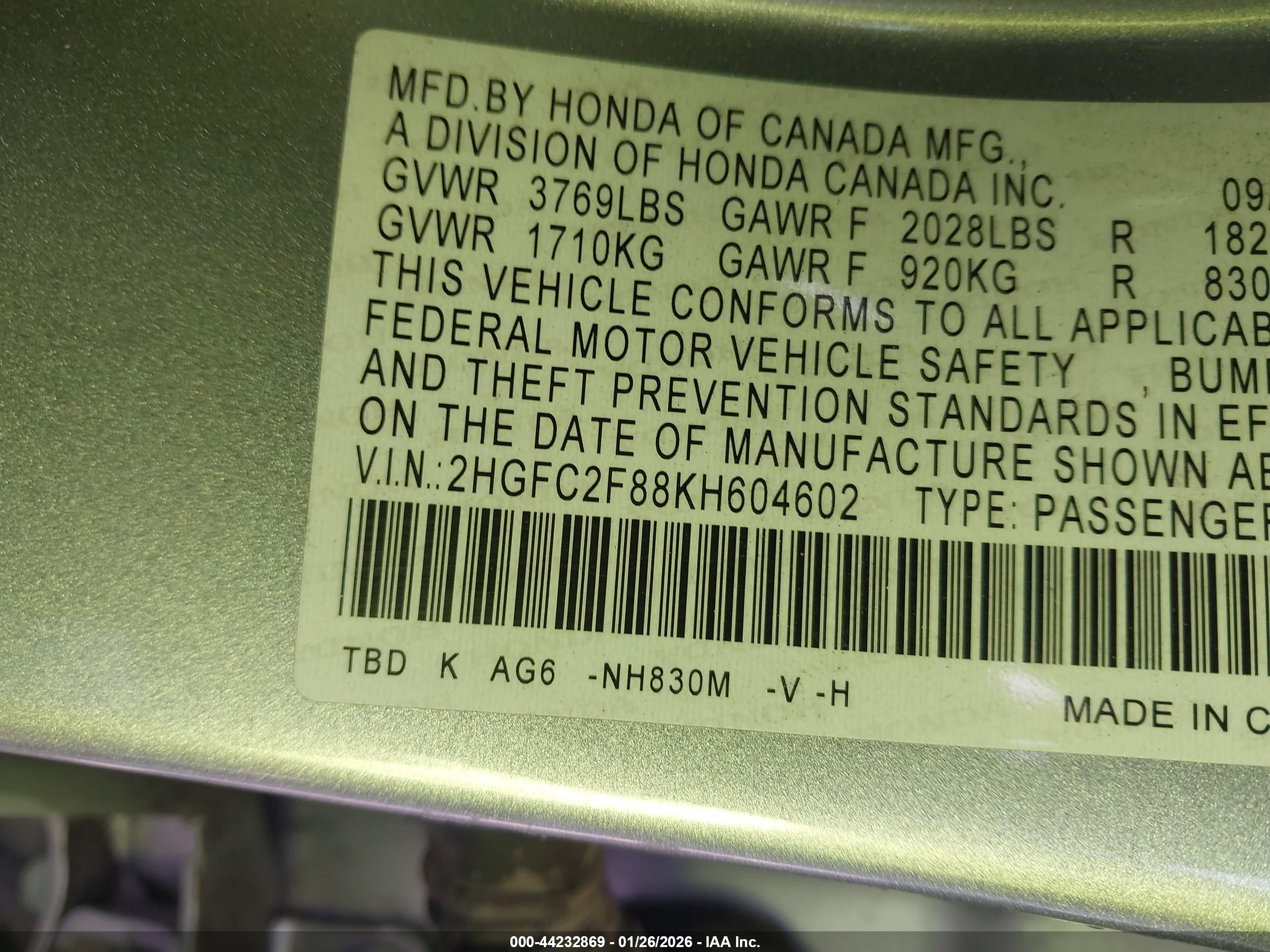 HONDA CIVIC image 9