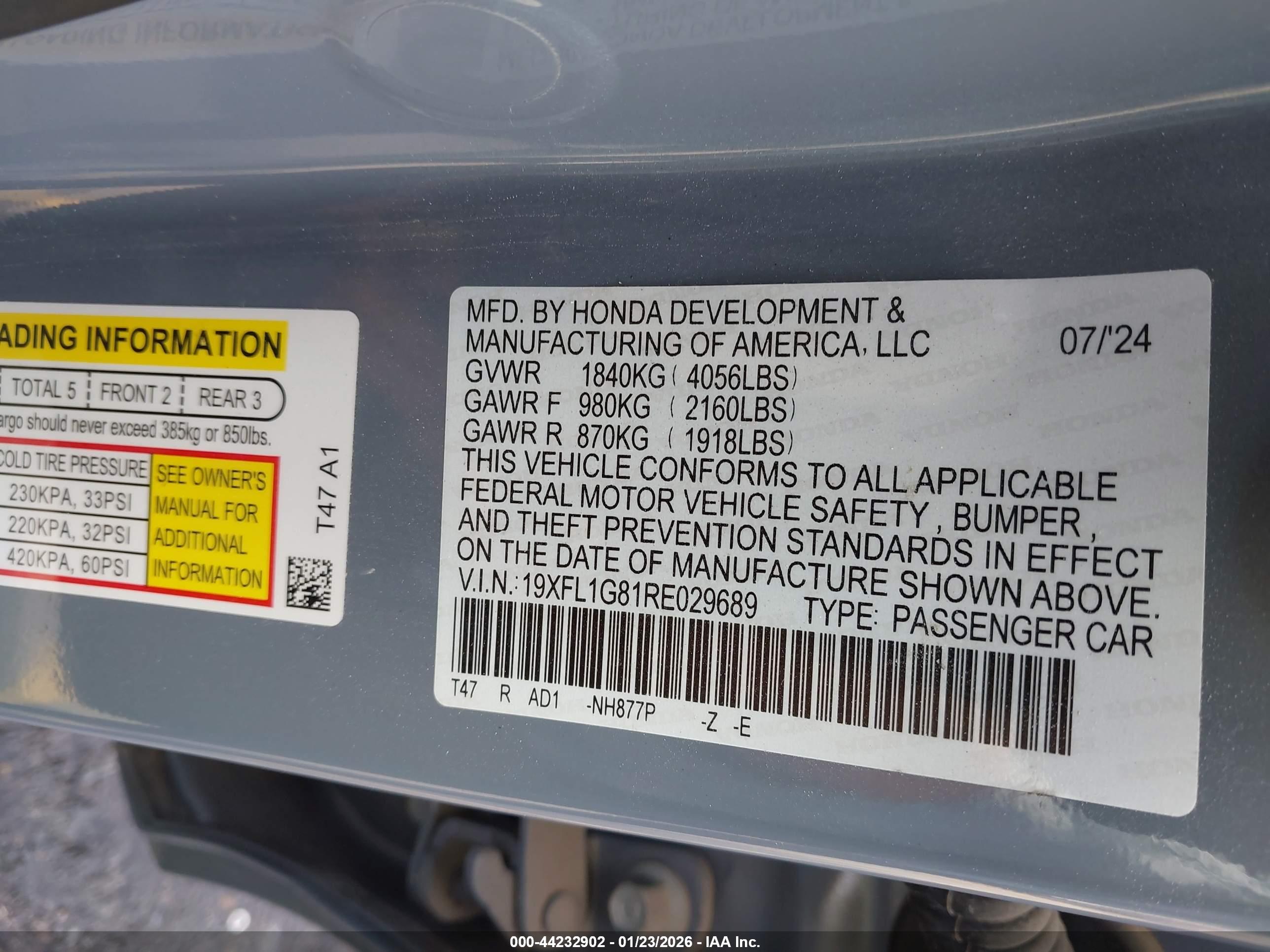 HONDA CIVIC image 9