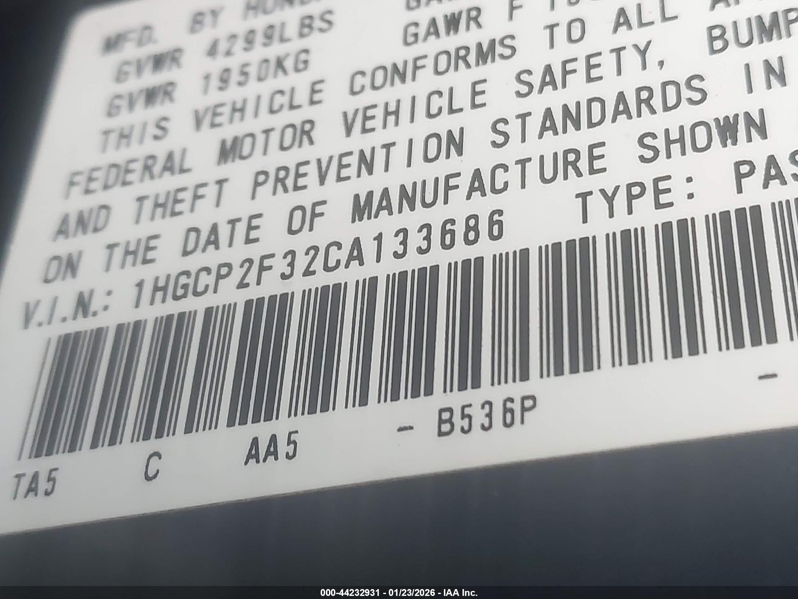 HONDA ACCORD image 9