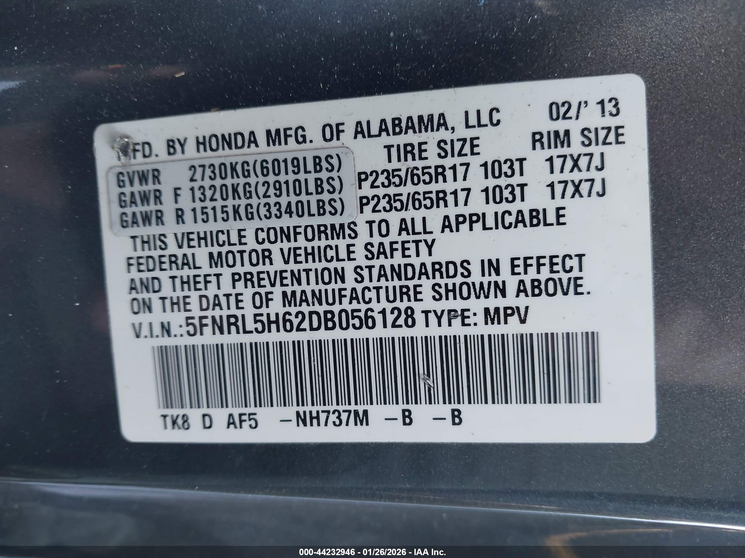 HONDA ODYSSEY image 9