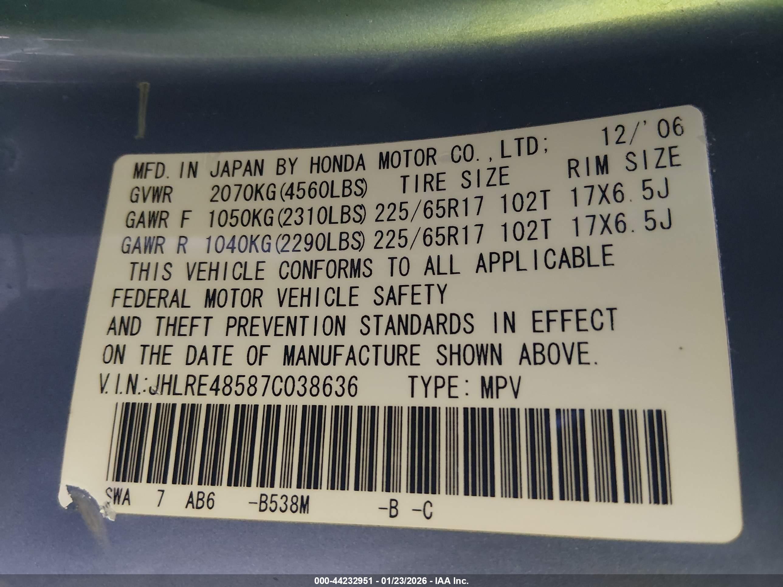HONDA CR-V image 9
