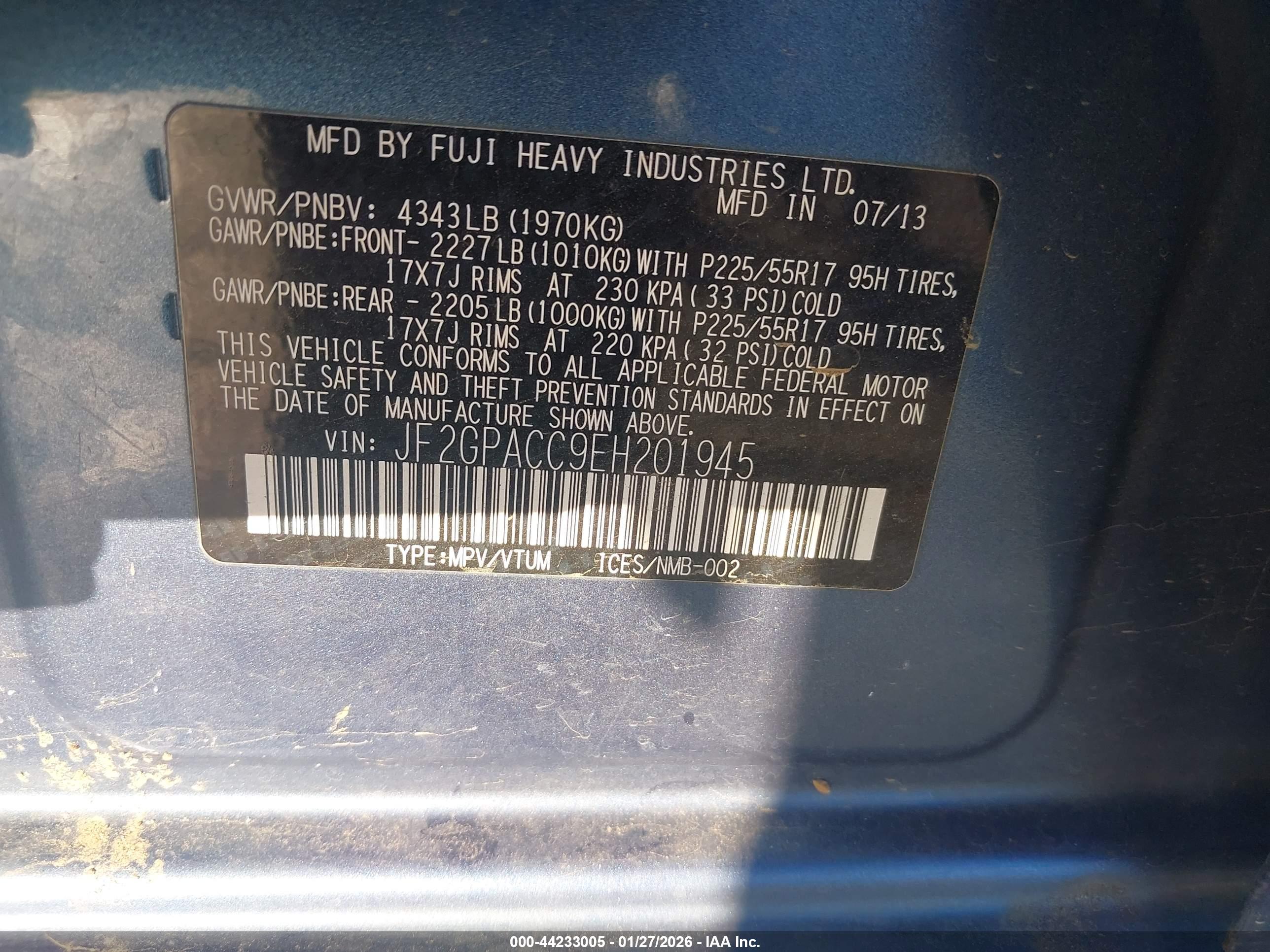 SUBARU XV image 9