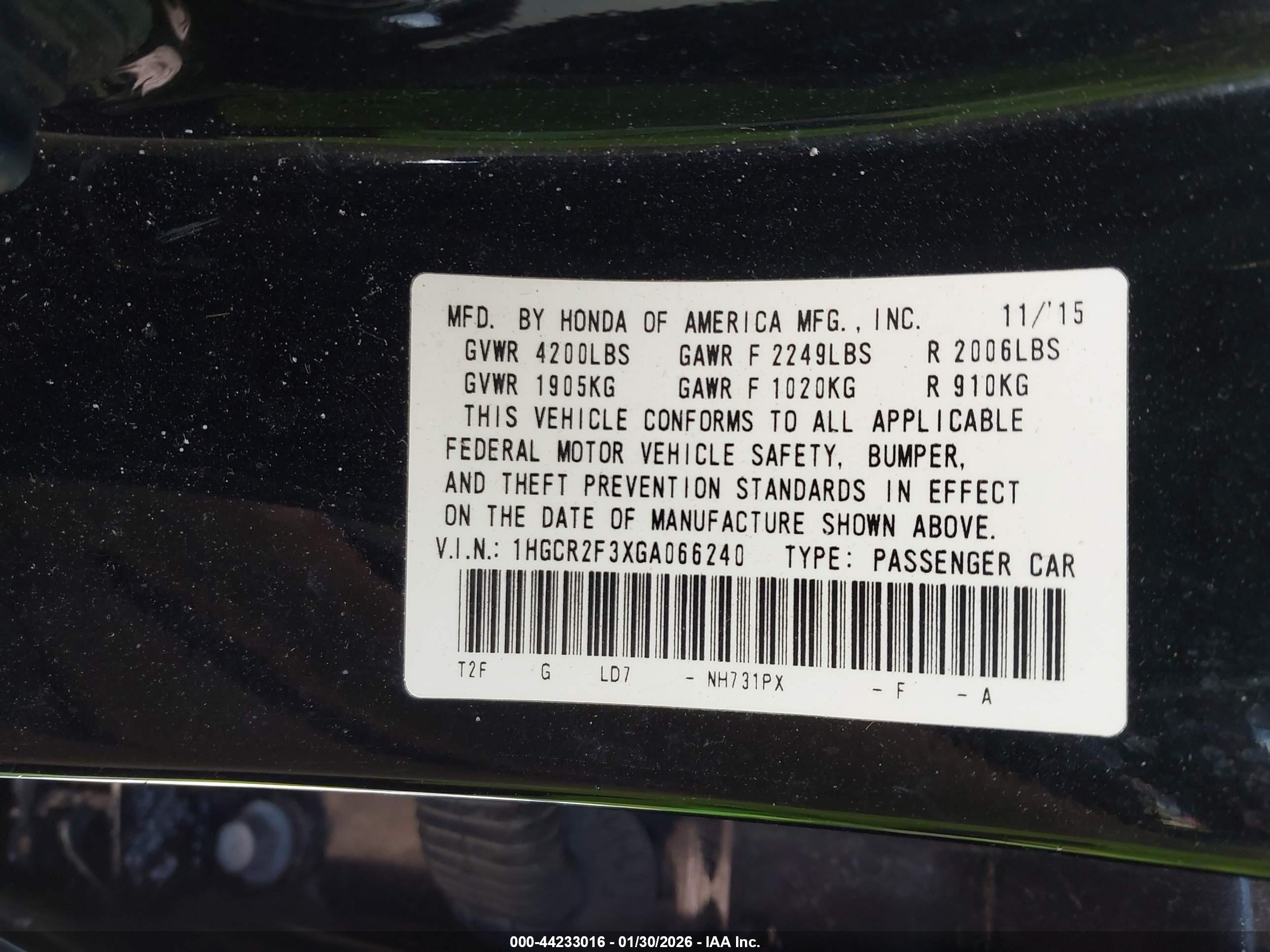 HONDA ACCORD image 9