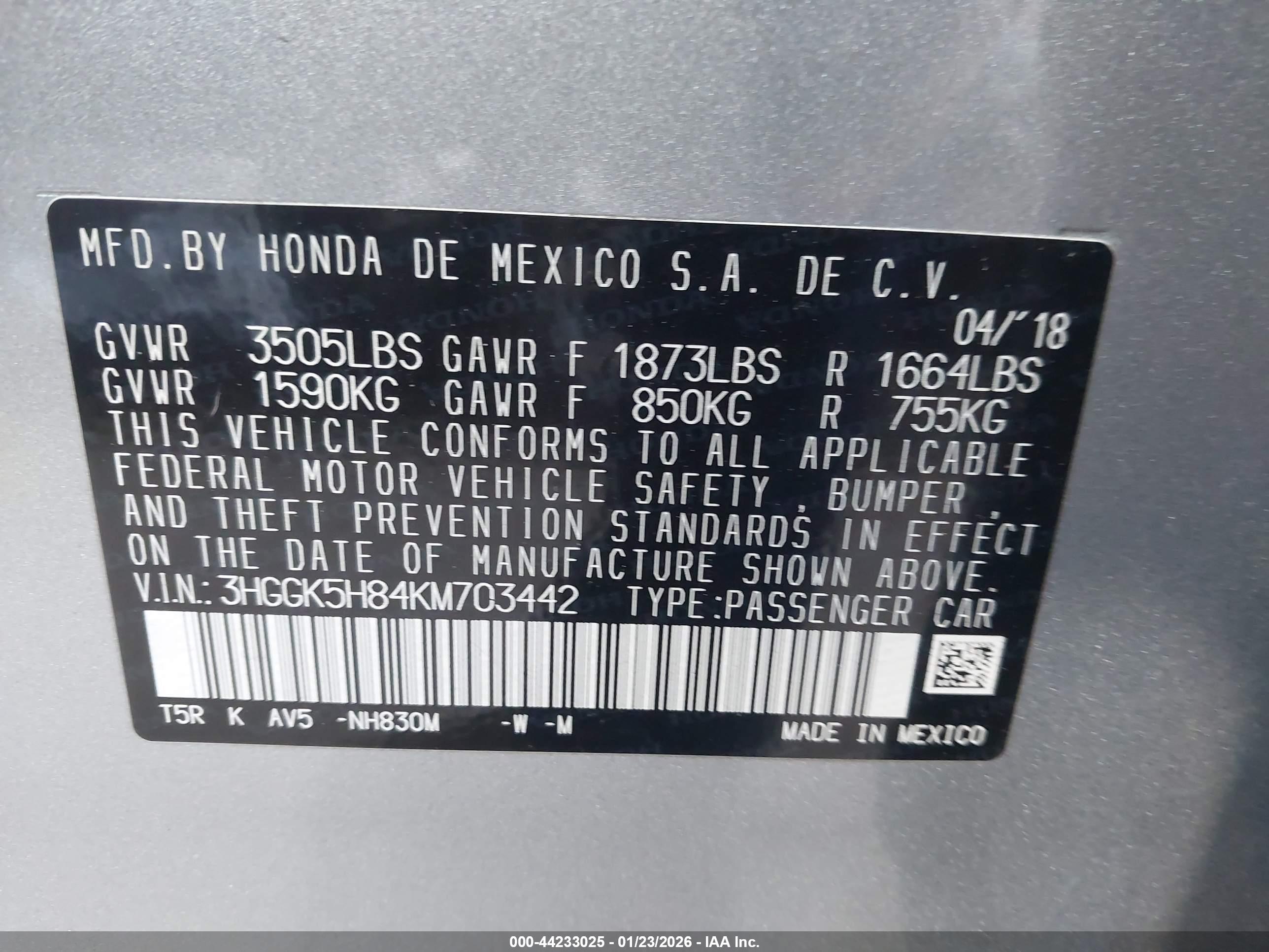 HONDA FIT image 9