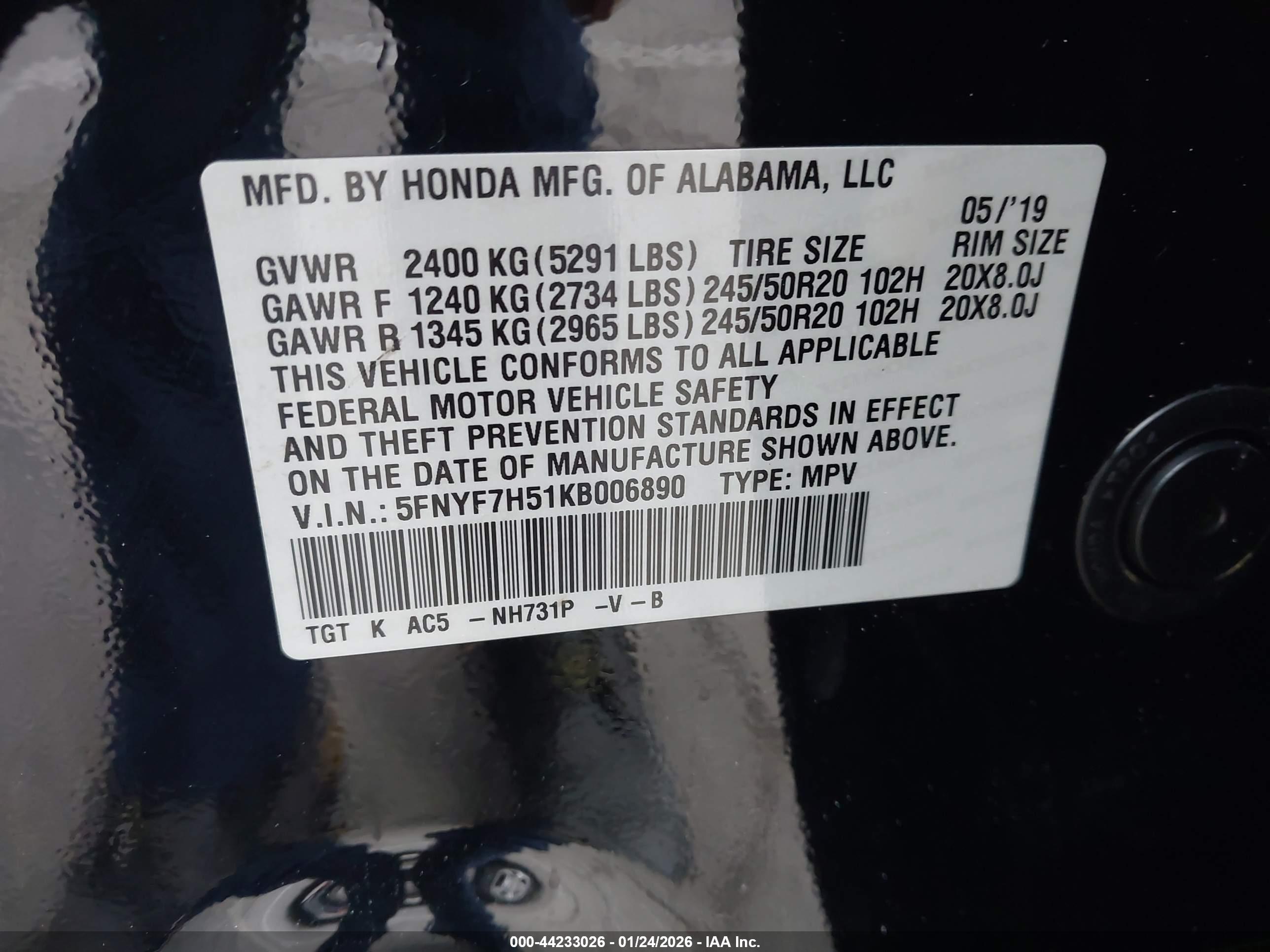 HONDA PASSPORT image 9