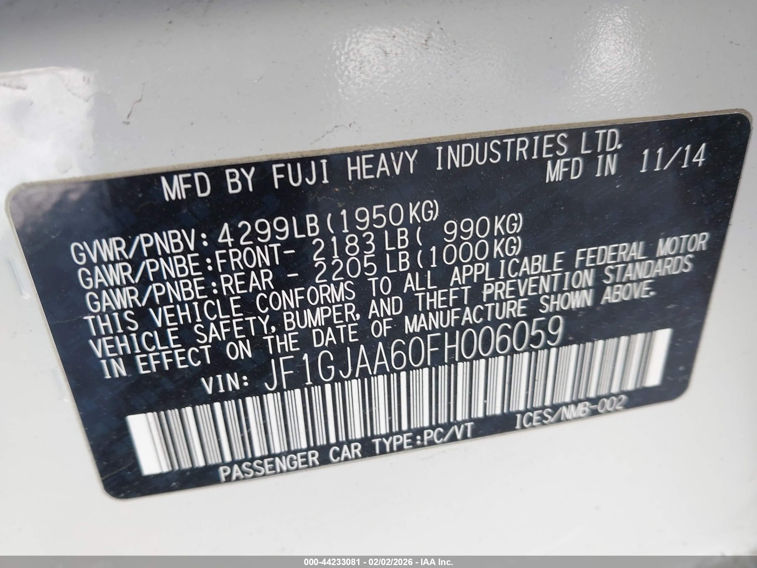 SUBARU IMPREZA image 9