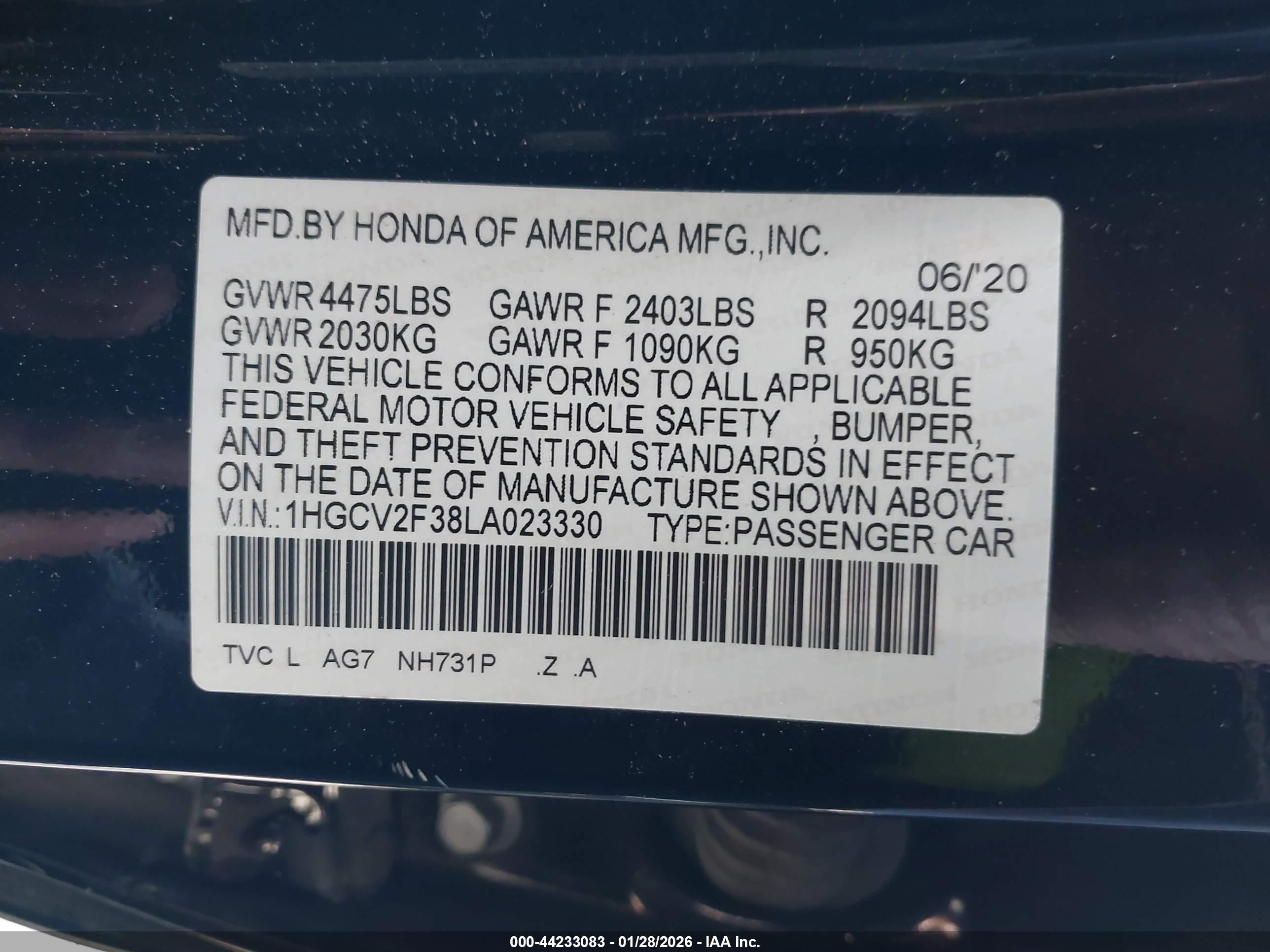HONDA ACCORD image 9