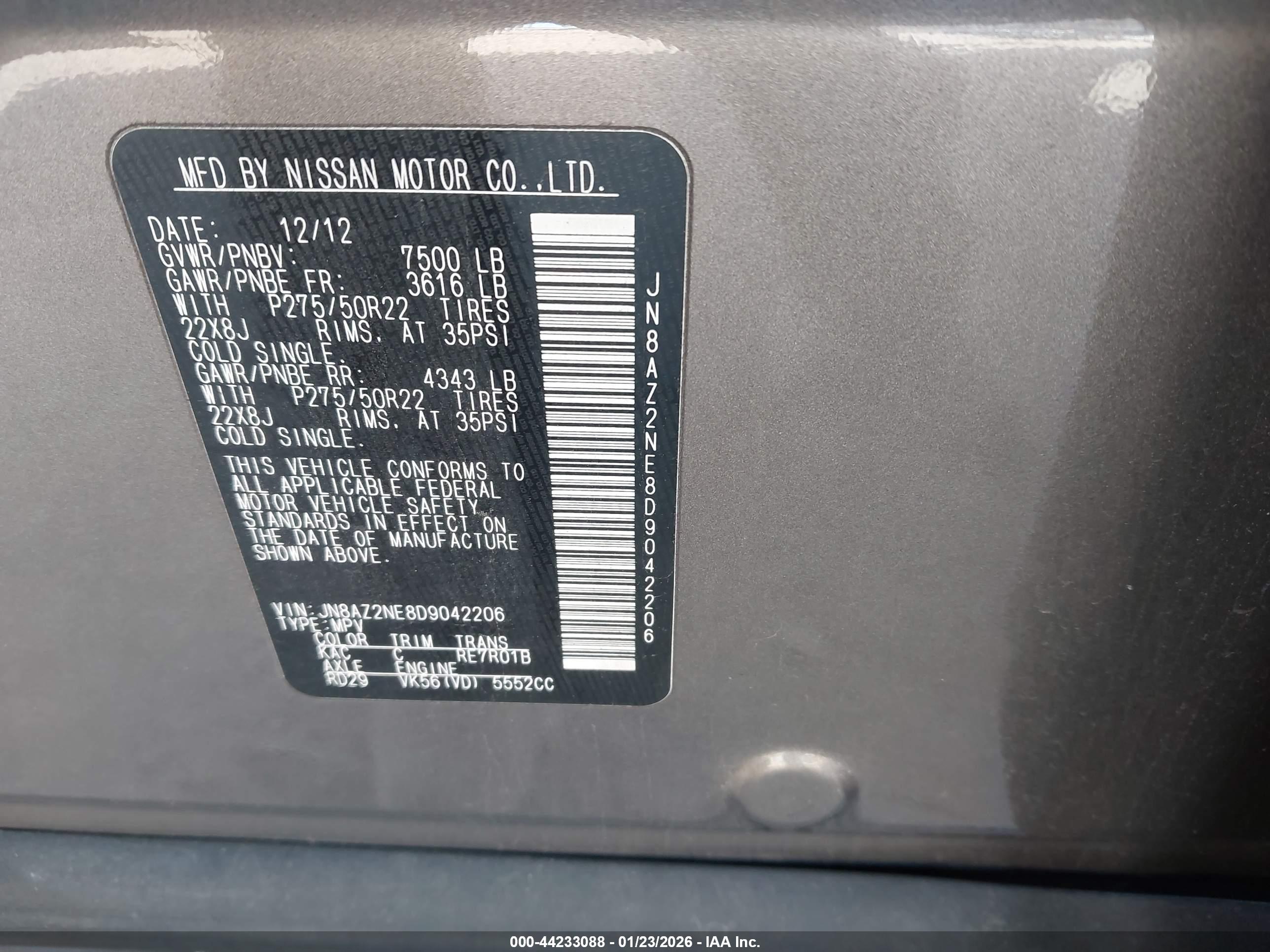 INFINITI QX56 image 9