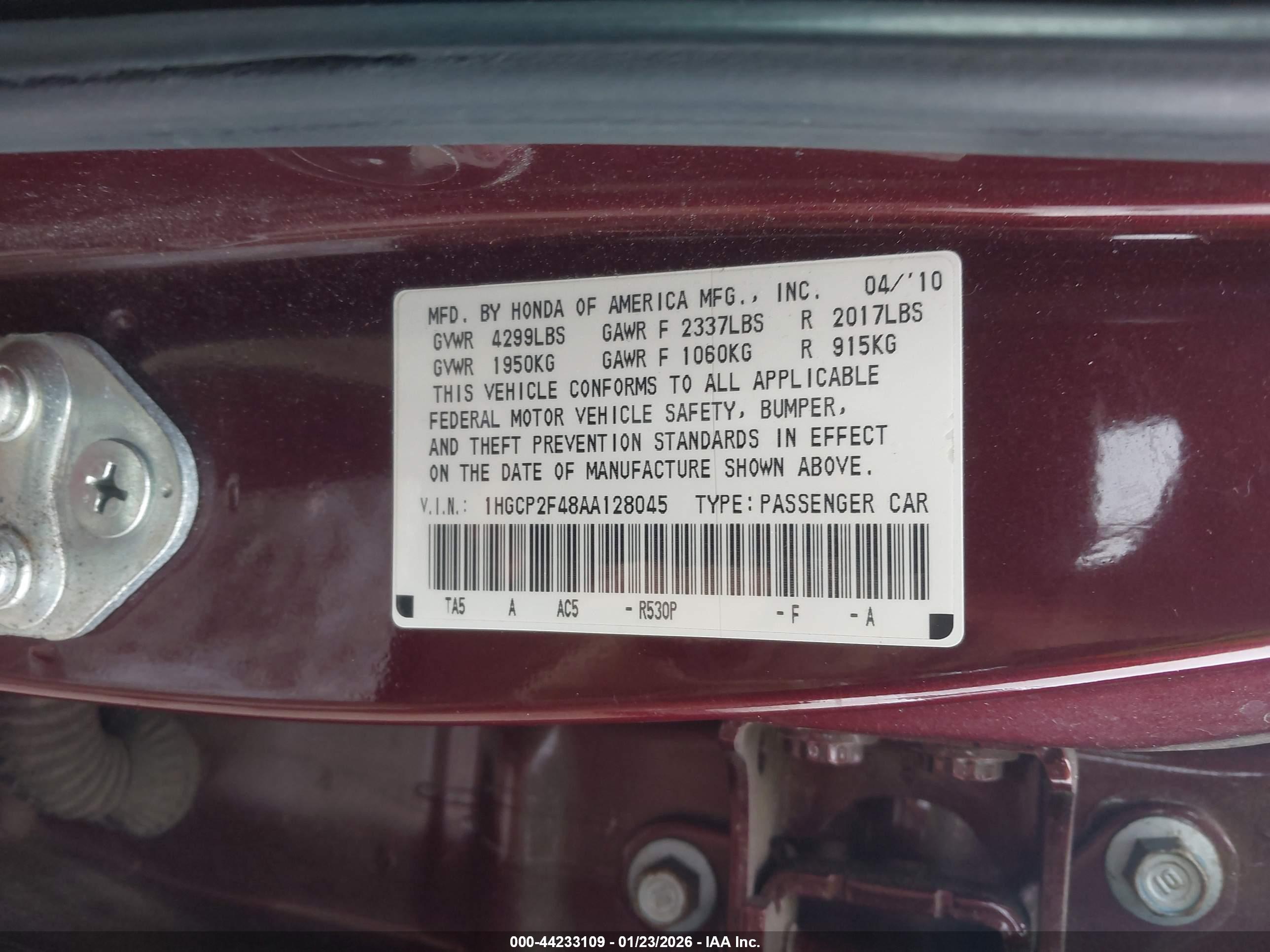 HONDA ACCORD image 9