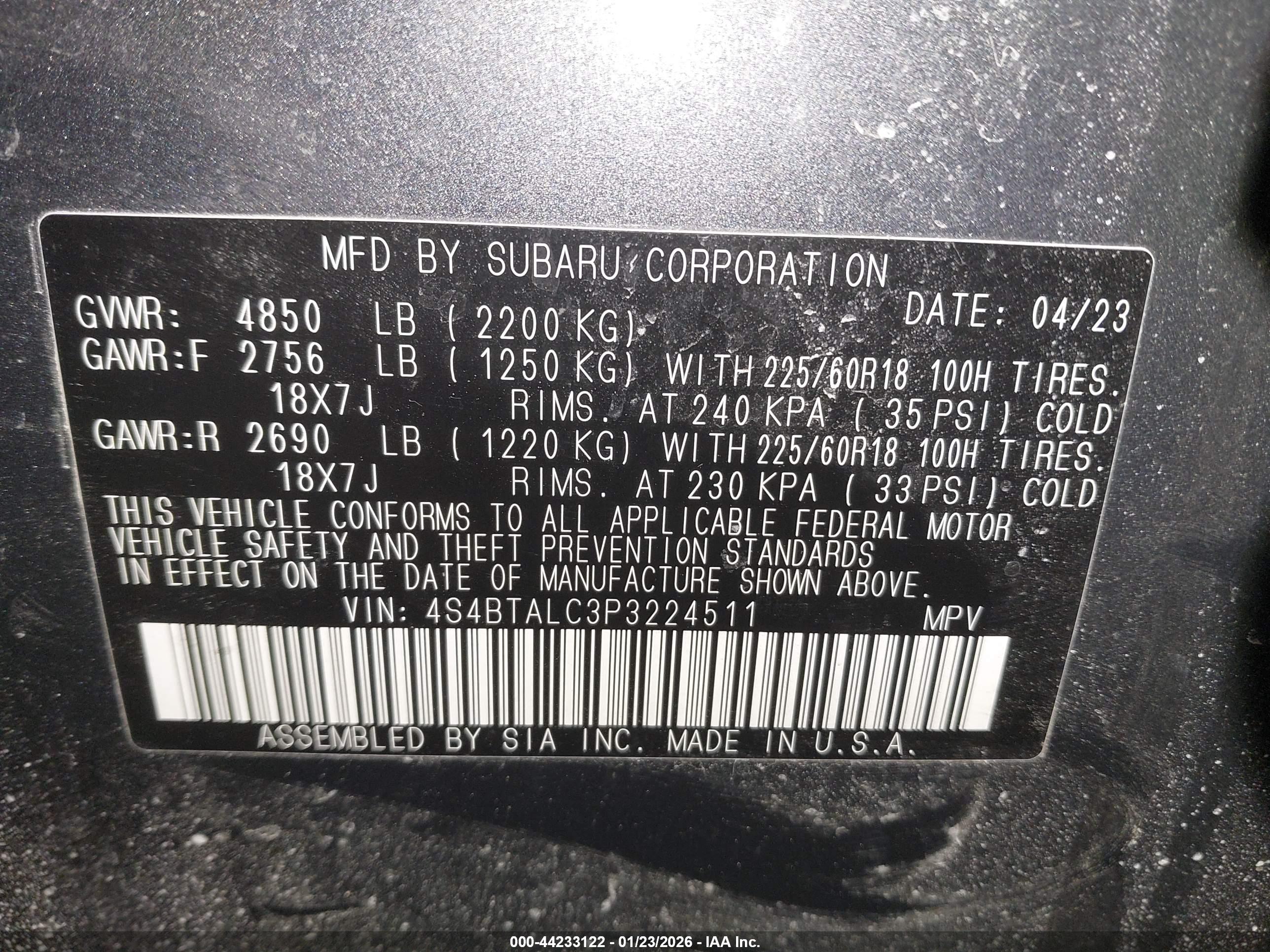 SUBARU OUTBACK image 9