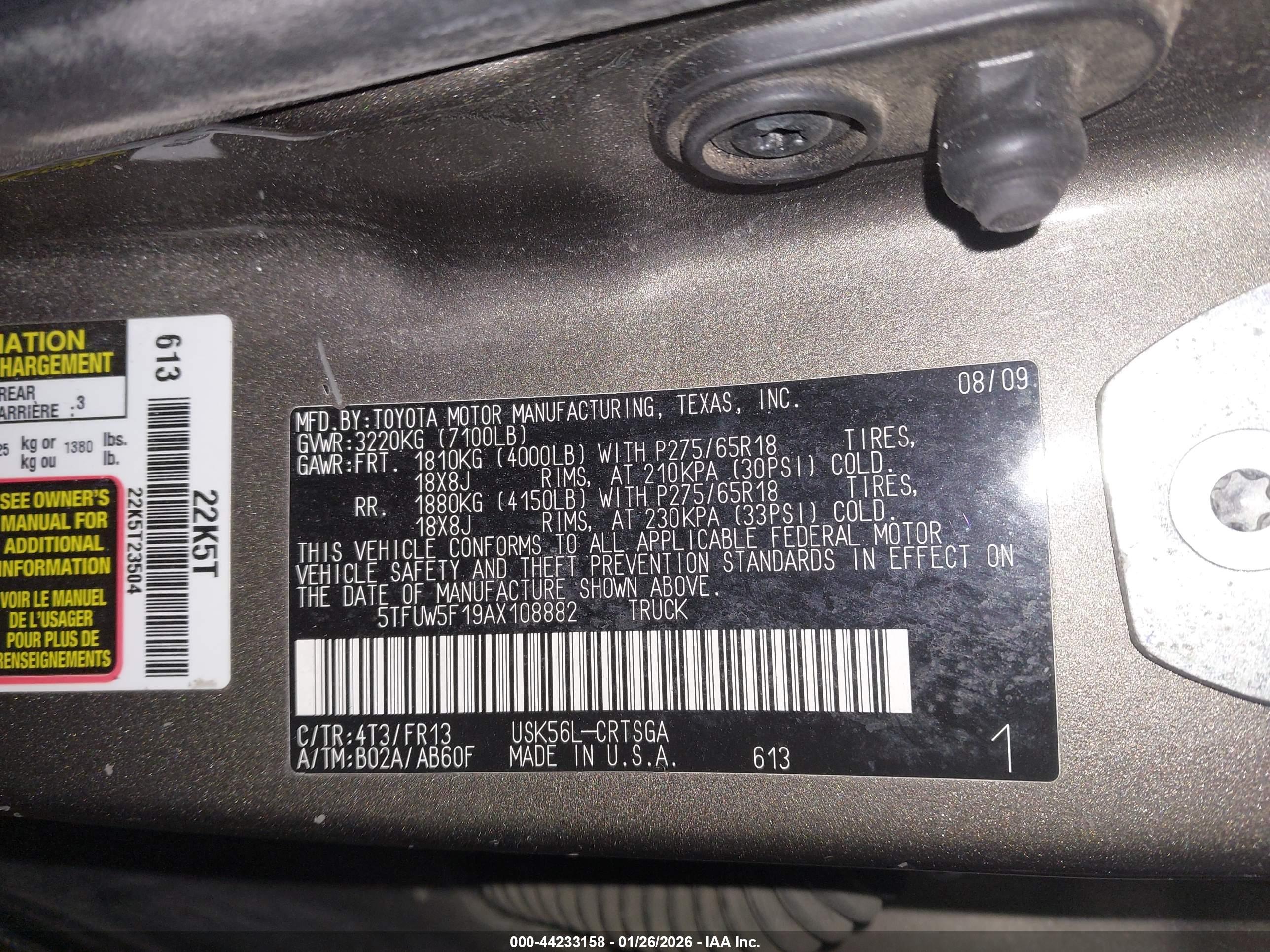 TOYOTA TUNDRA image 9