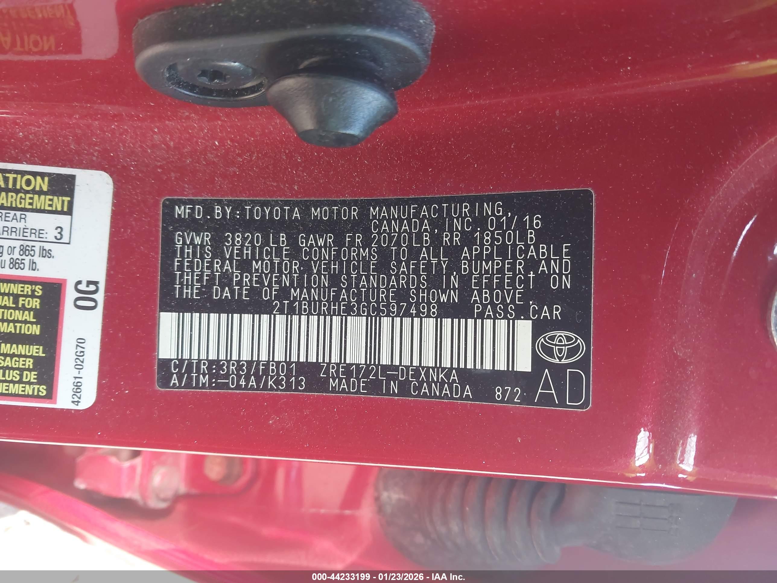 TOYOTA COROLLA image 9