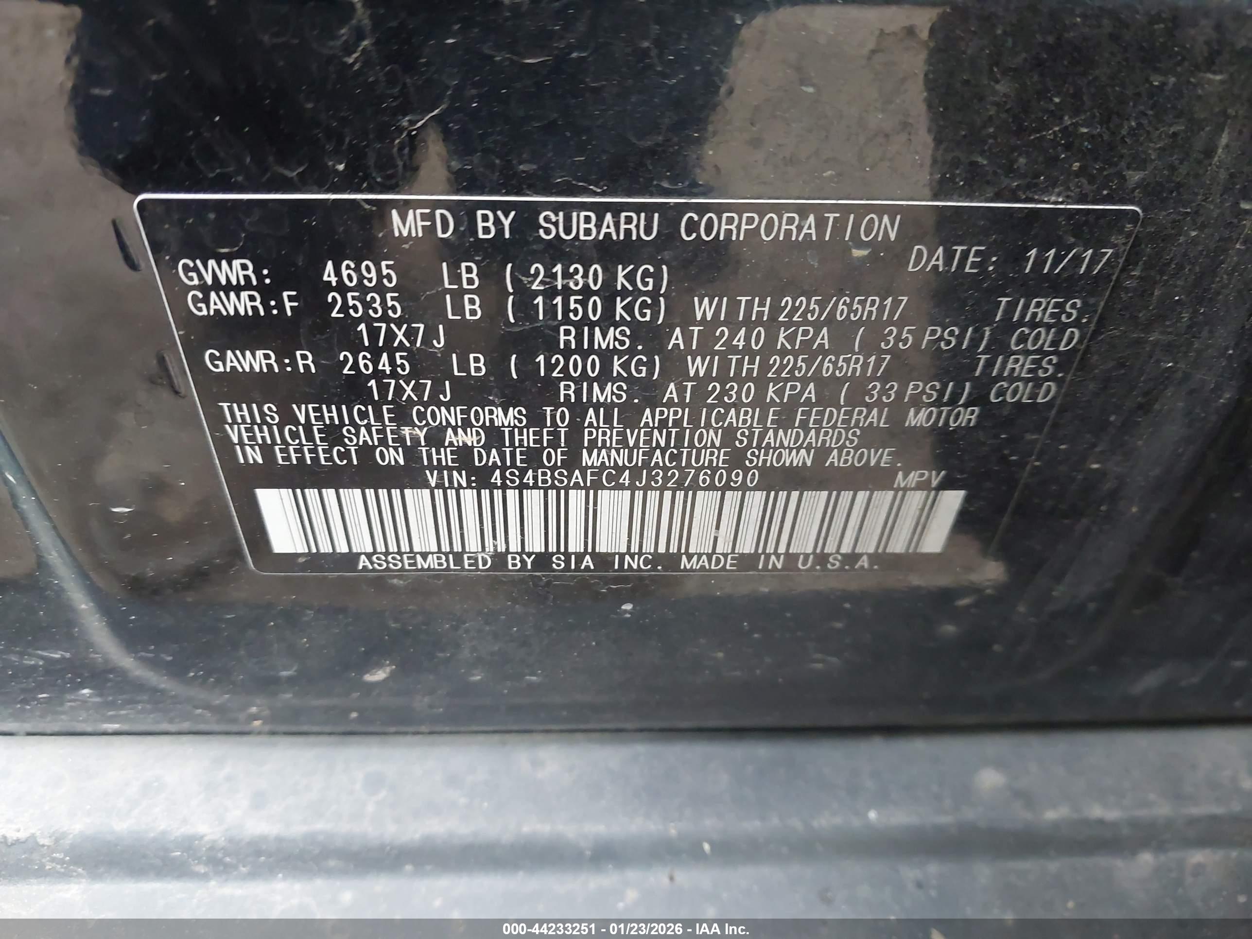 SUBARU OUTBACK image 9