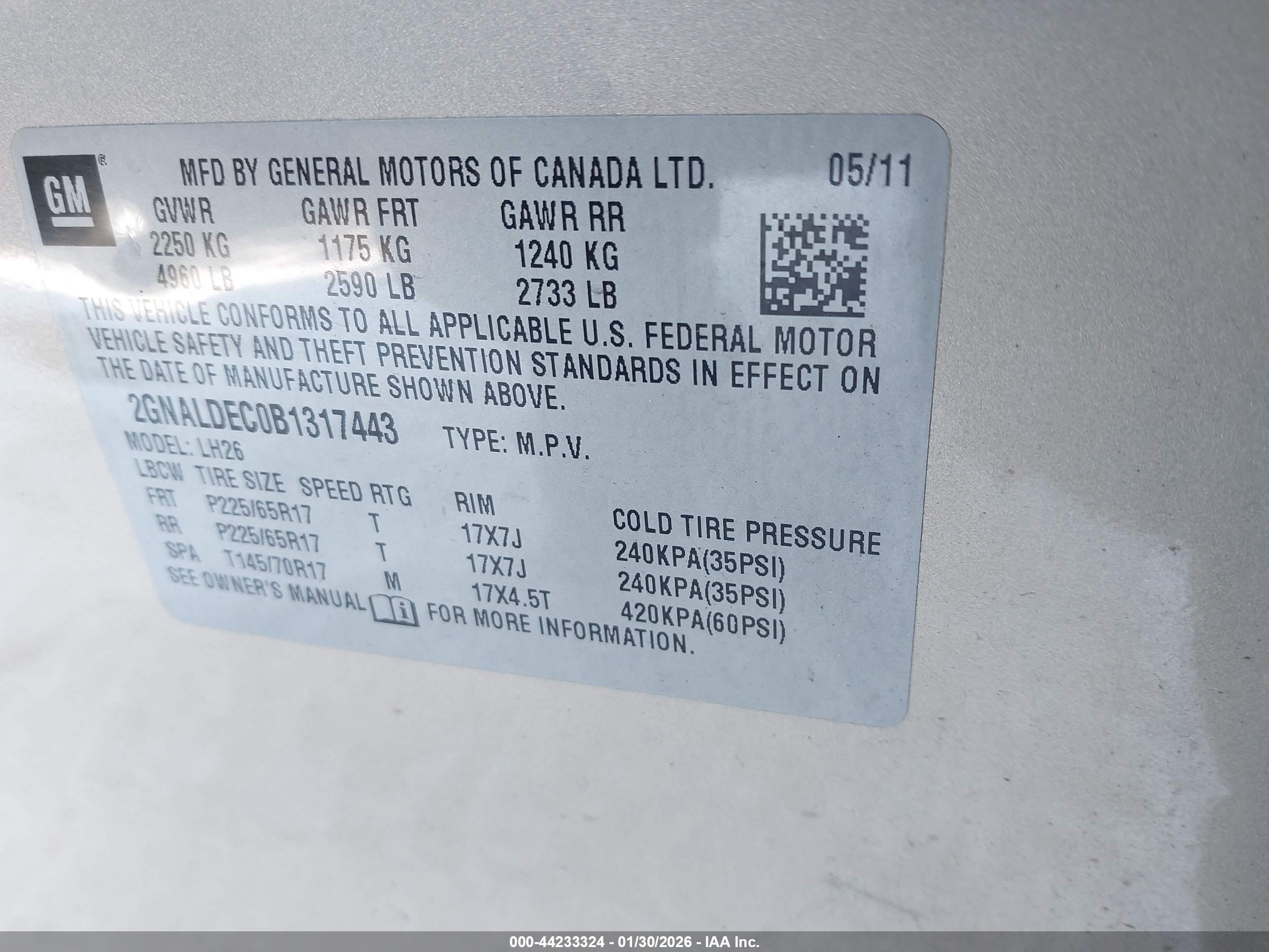 CHEVROLET EQUINOX image 9