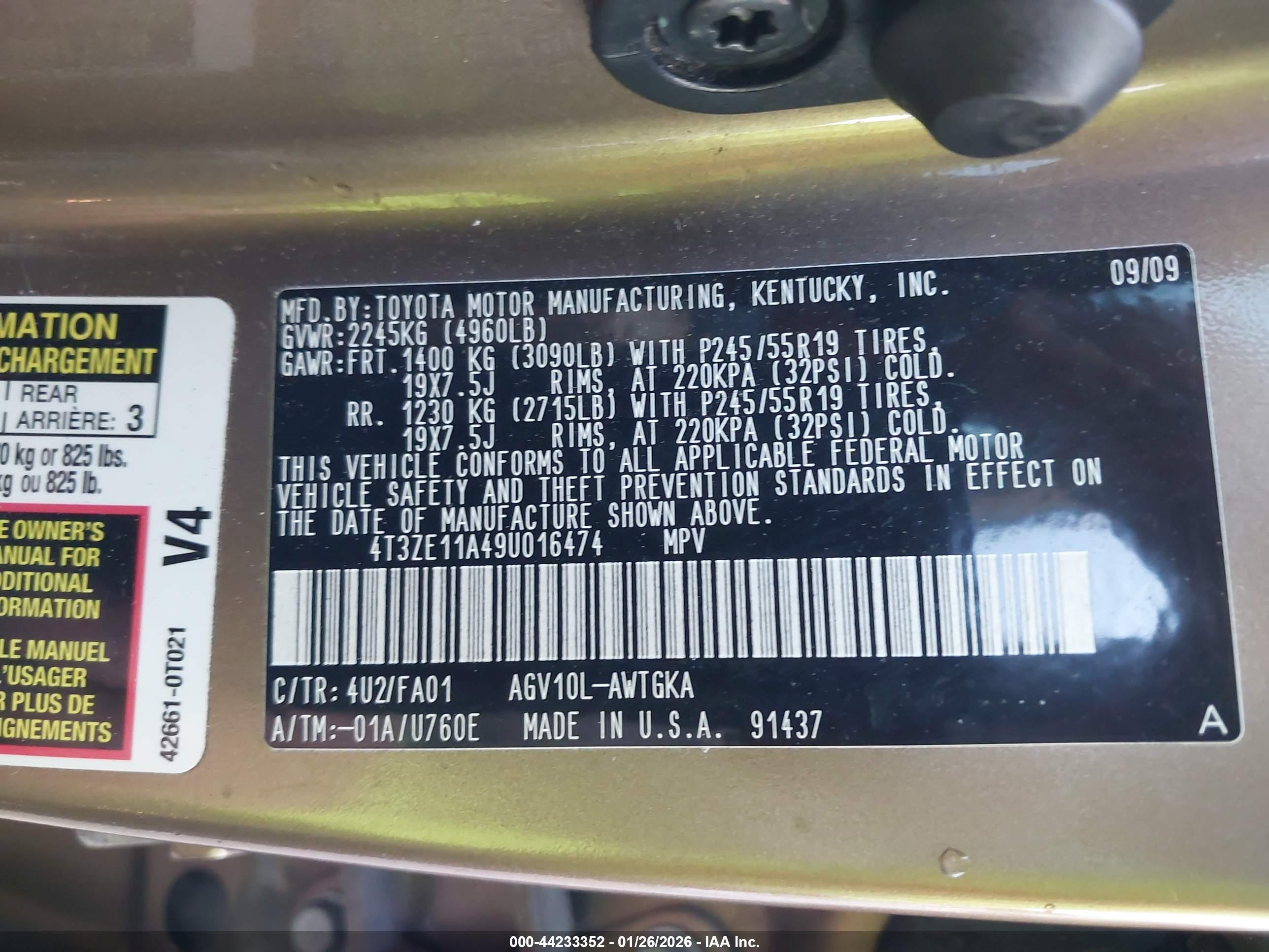 TOYOTA VENZA image 9