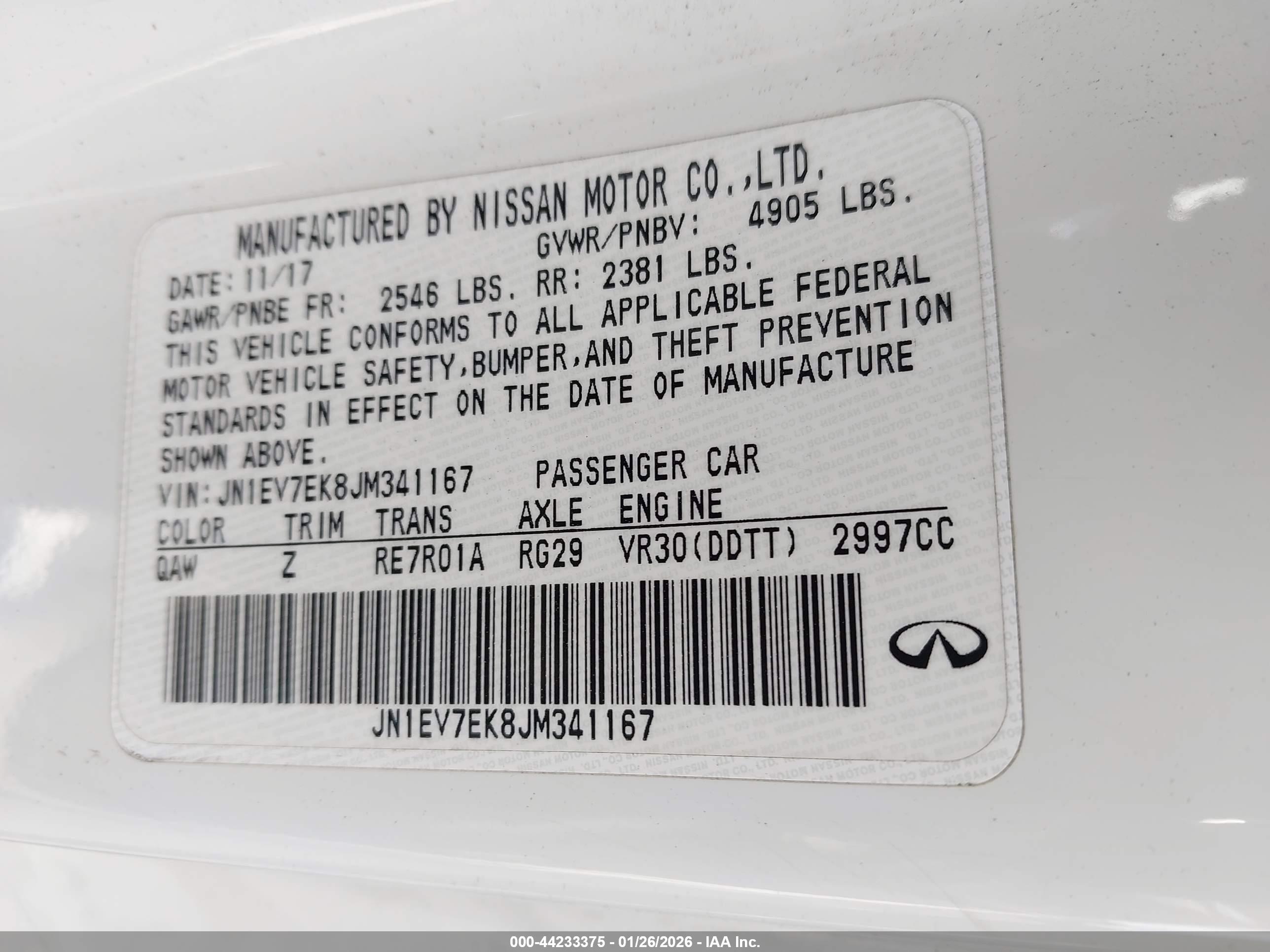 INFINITI Q60 image 9