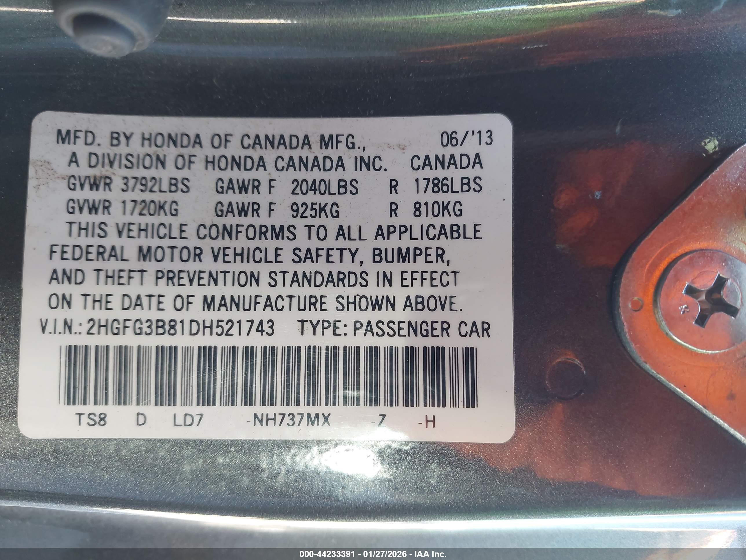 HONDA CIVIC image 9