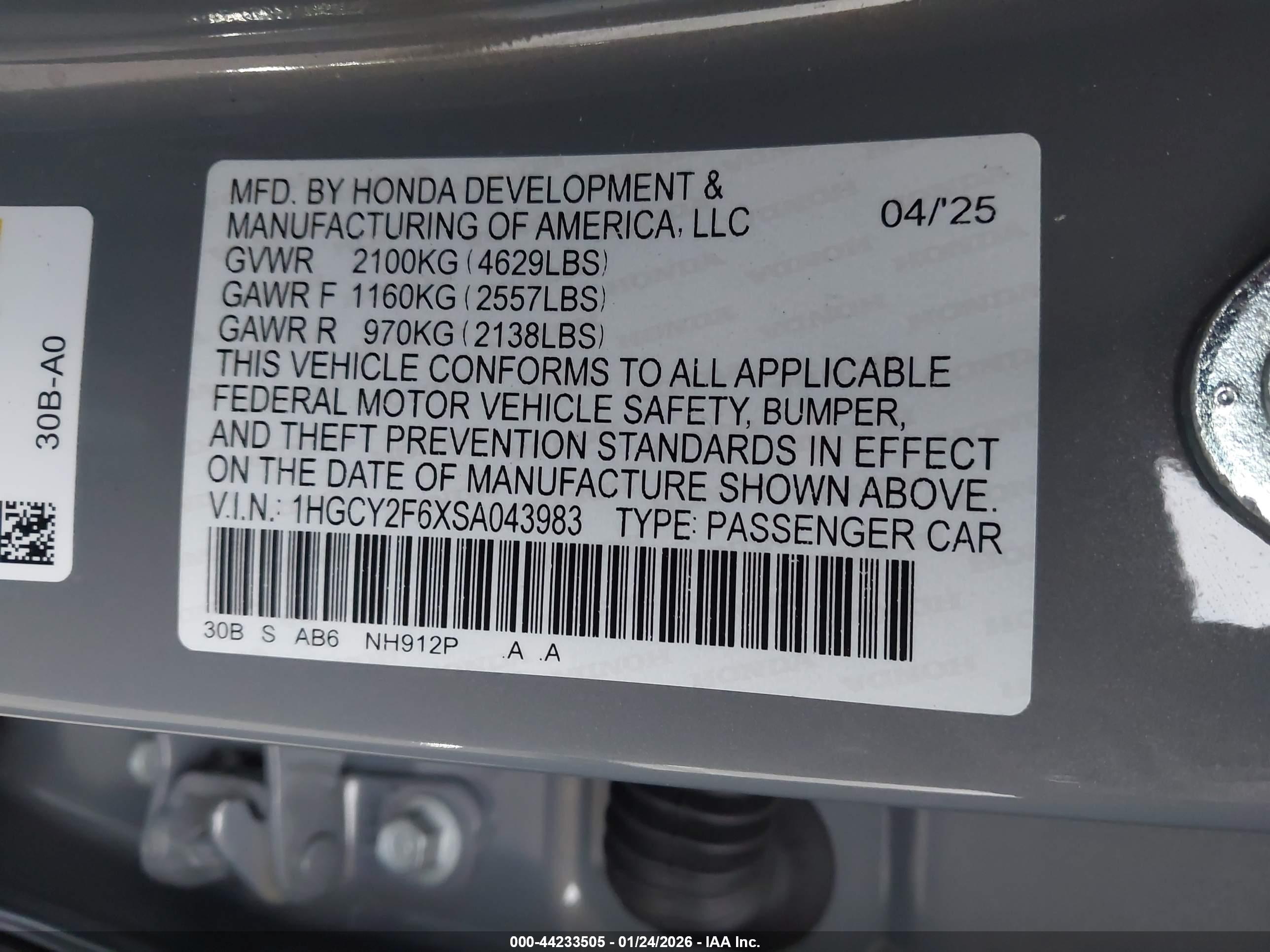 HONDA ACCORD image 9
