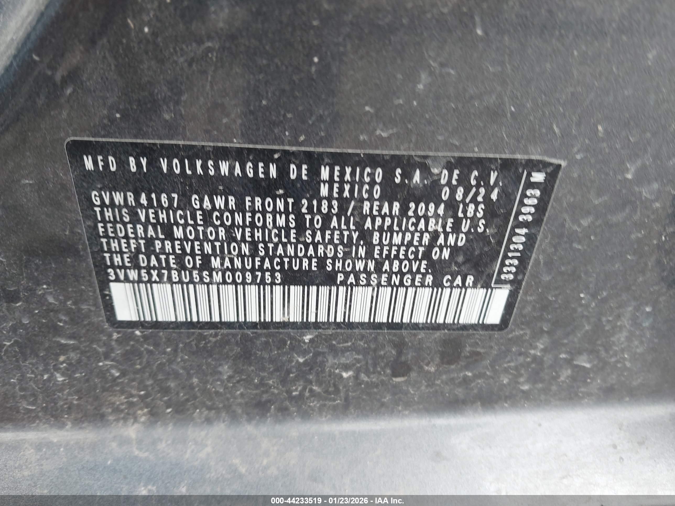 VOLKSWAGEN JETTA image 9
