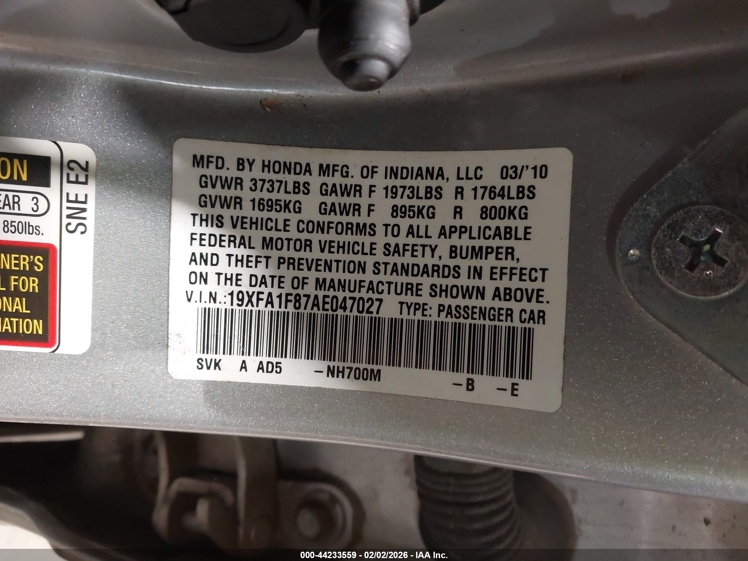 HONDA CIVIC image 9