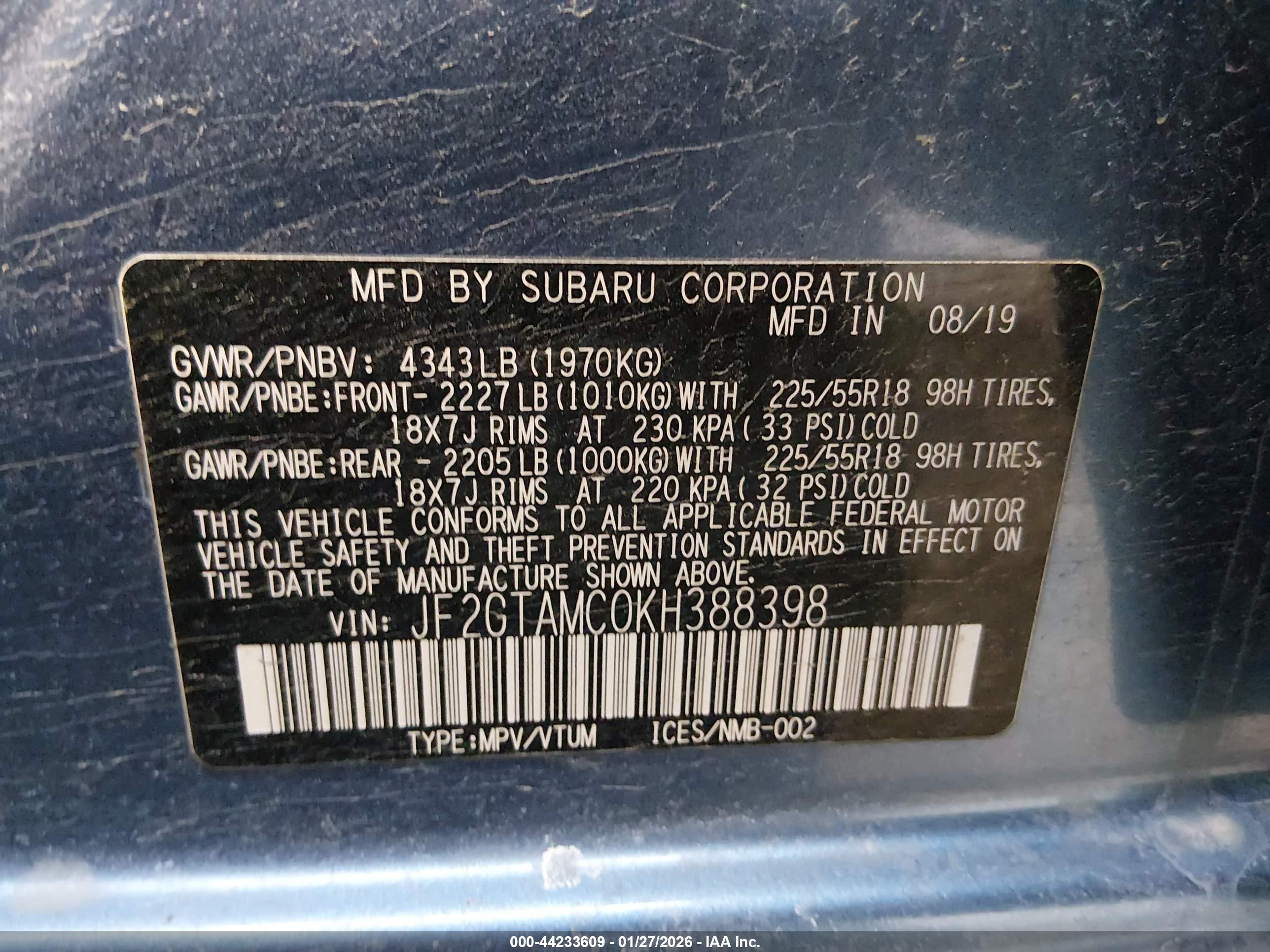 SUBARU CROSSTREK image 9