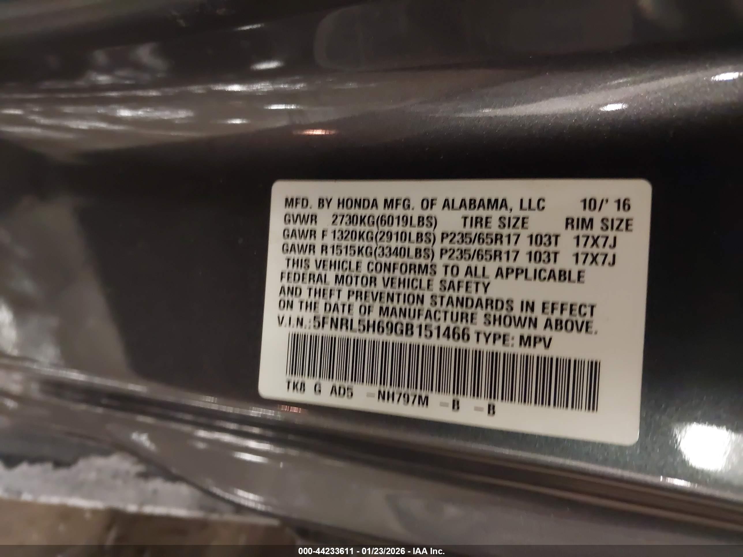 HONDA ODYSSEY image 9