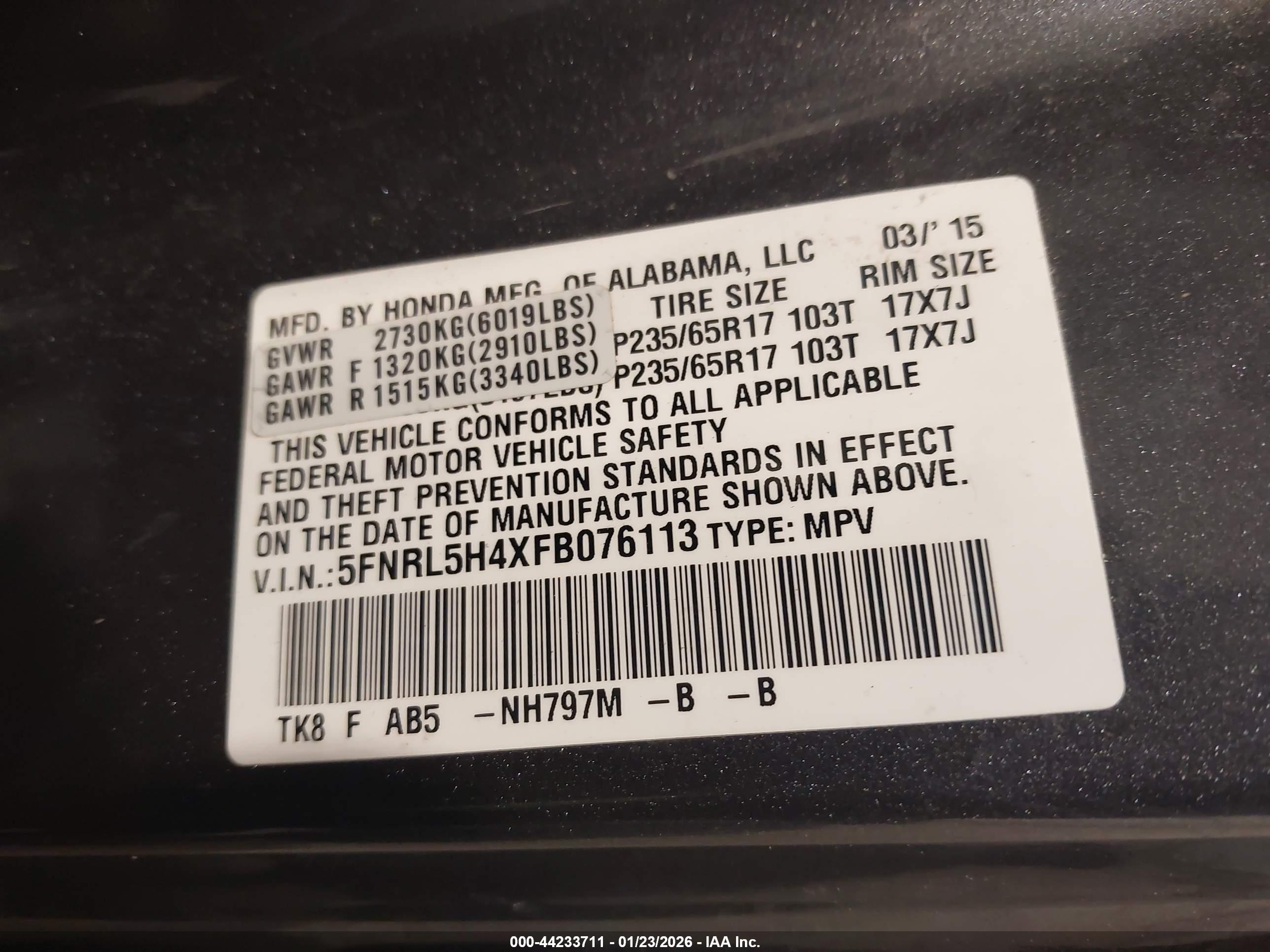HONDA ODYSSEY image 9