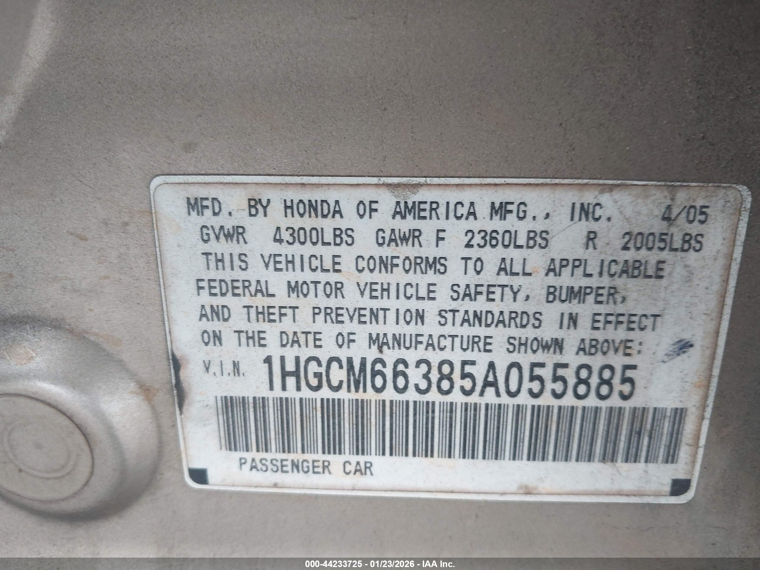HONDA ACCORD image 9