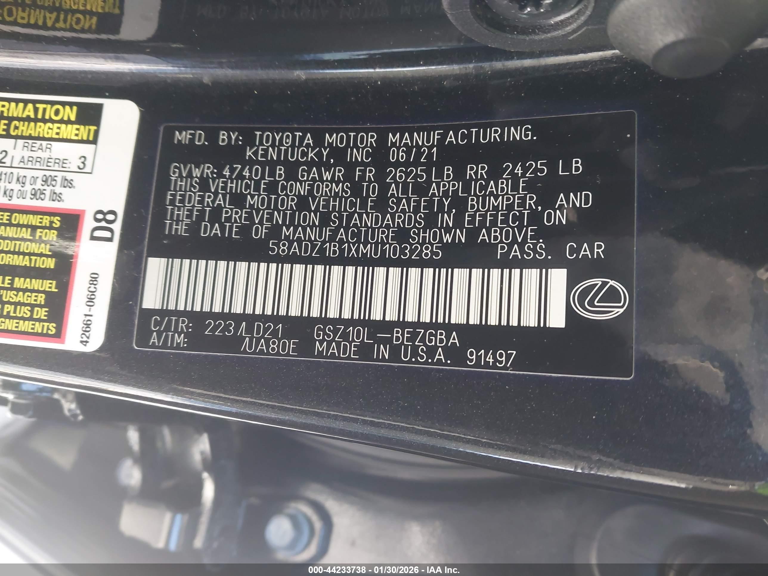 LEXUS ES image 9