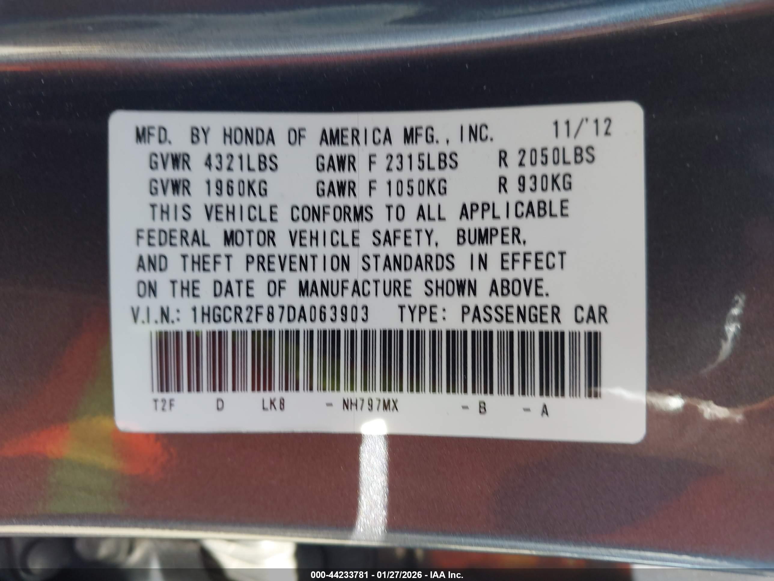 HONDA ACCORD image 9