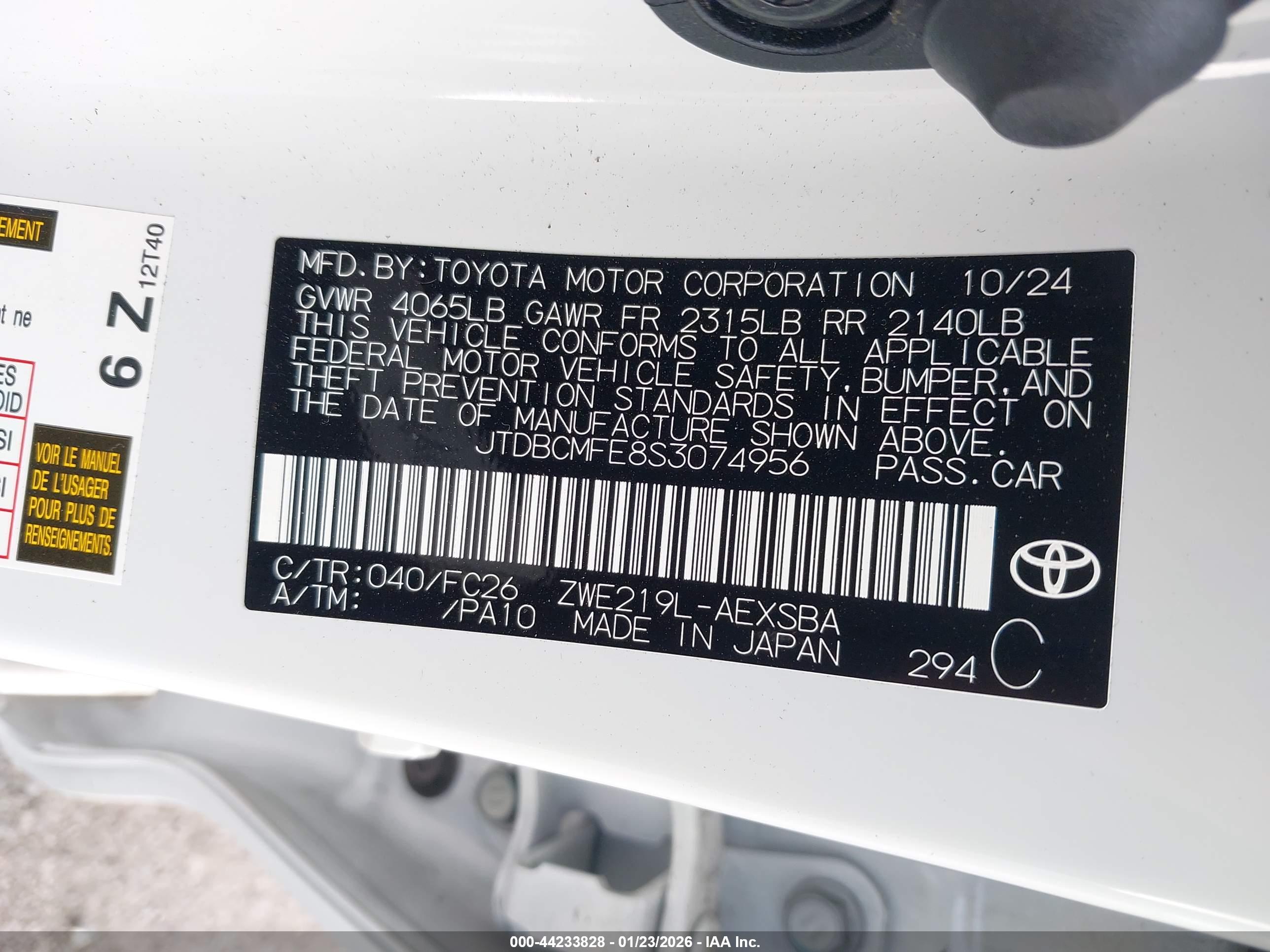 TOYOTA COROLLA image 9