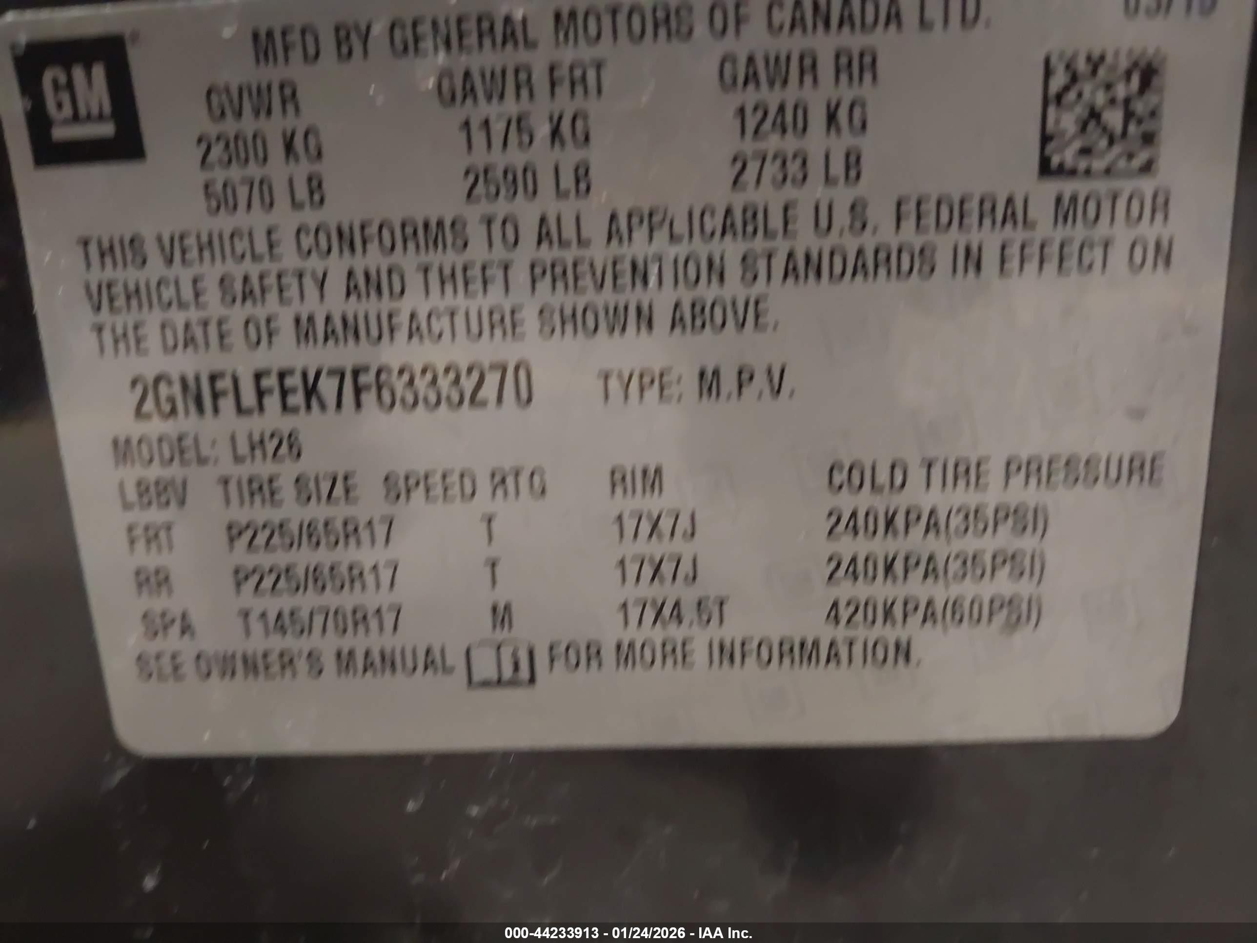 CHEVROLET EQUINOX image 9