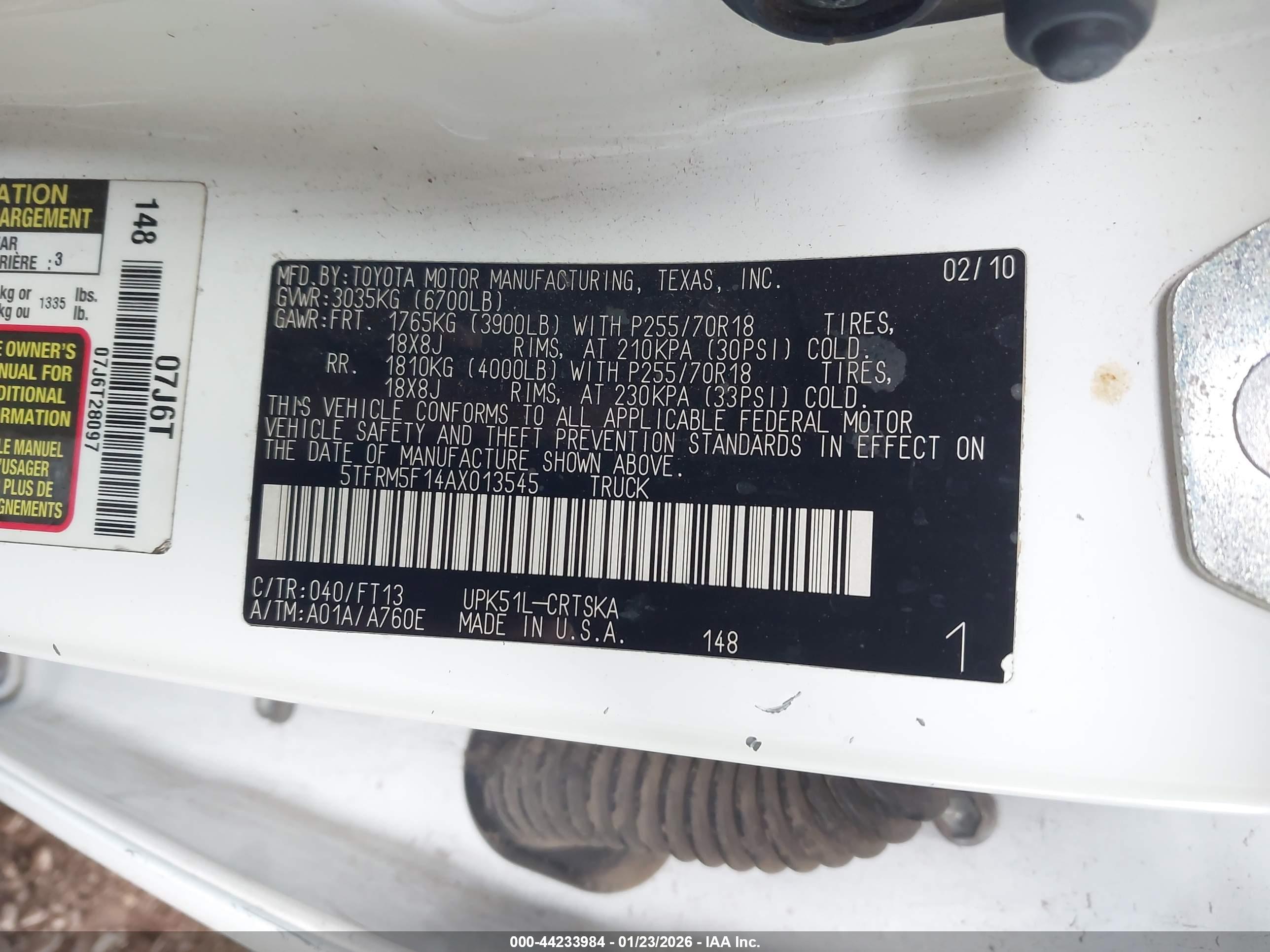 TOYOTA TUNDRA image 9