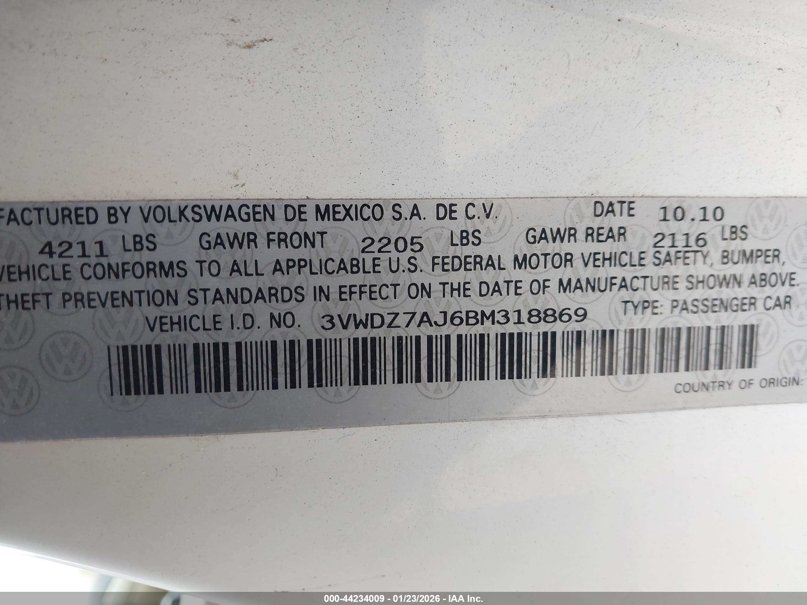 VOLKSWAGEN JETTA image 9