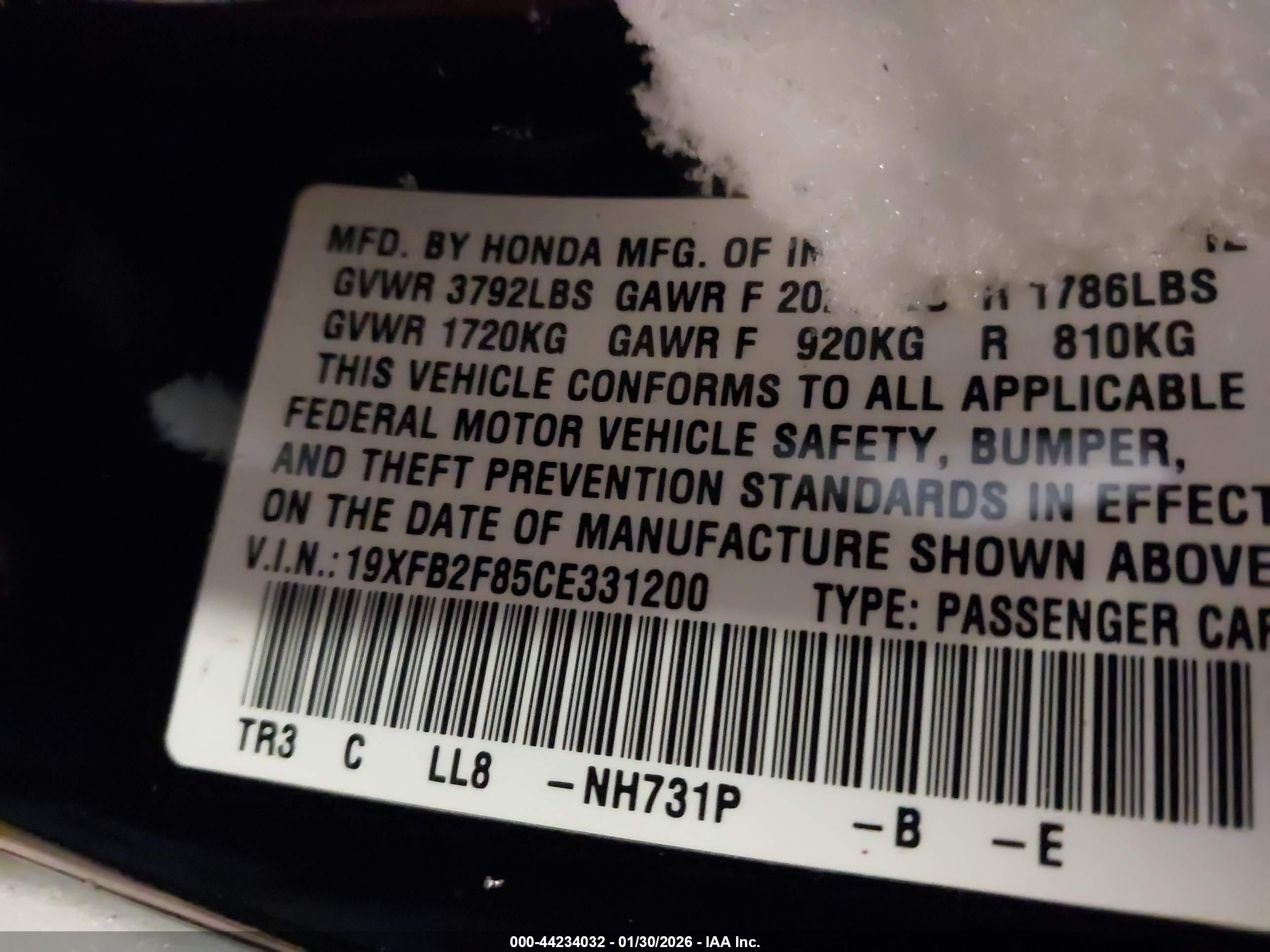 HONDA CIVIC image 9