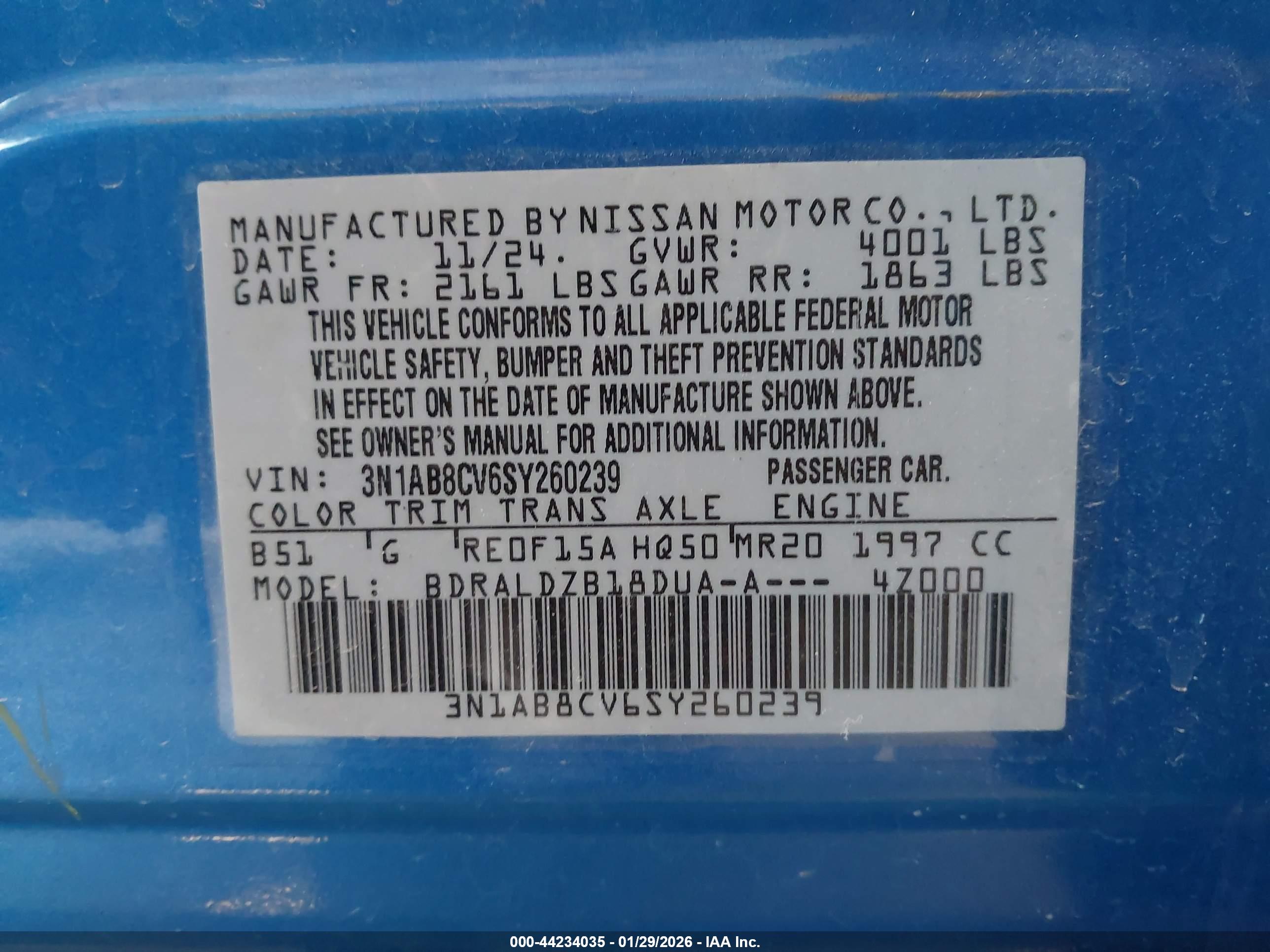 NISSAN SENTRA image 9